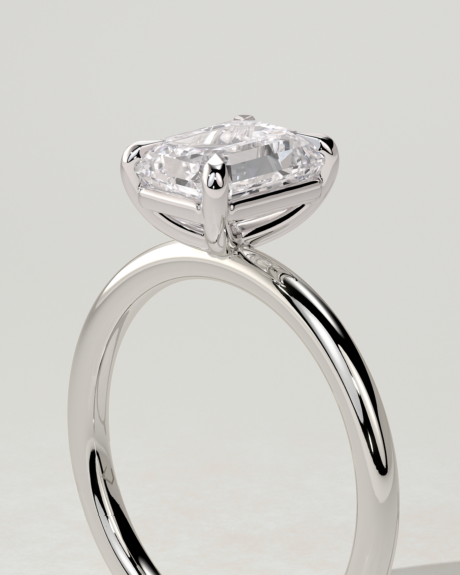 Alina Solitaire Emerald Ring
