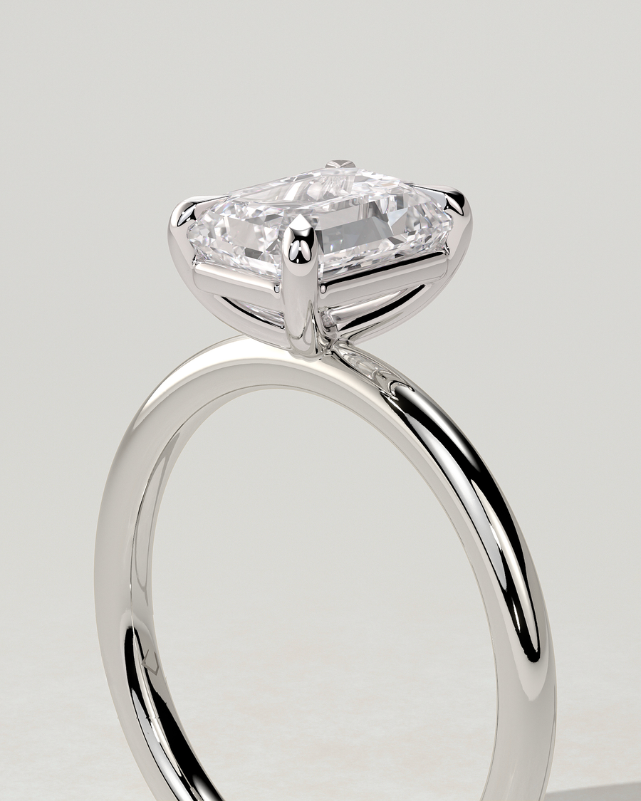 Alina Solitaire Emerald Ring