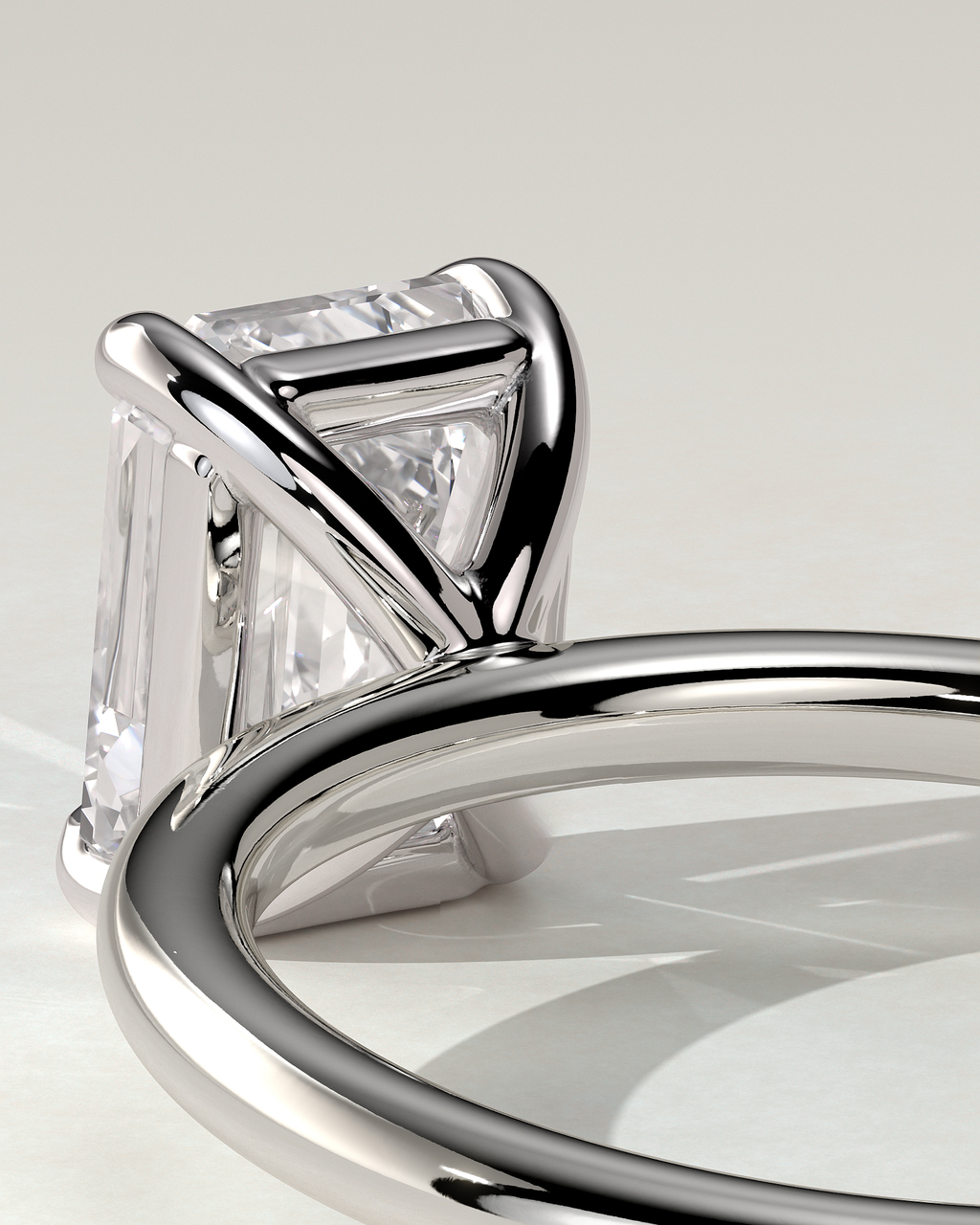 Alina Solitaire Emerald Ring
