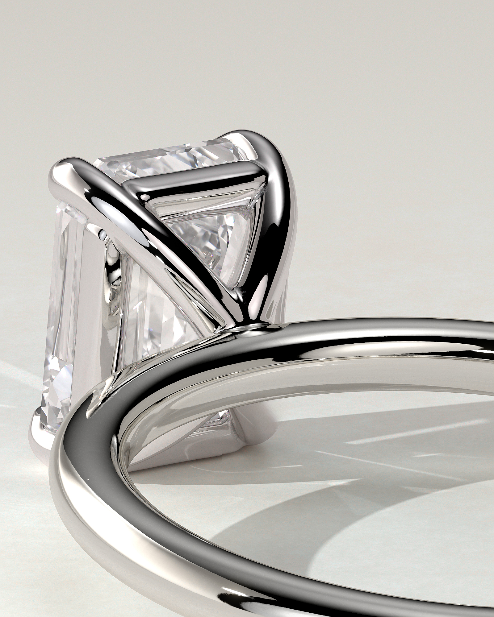 Alina Solitaire Emerald Ring