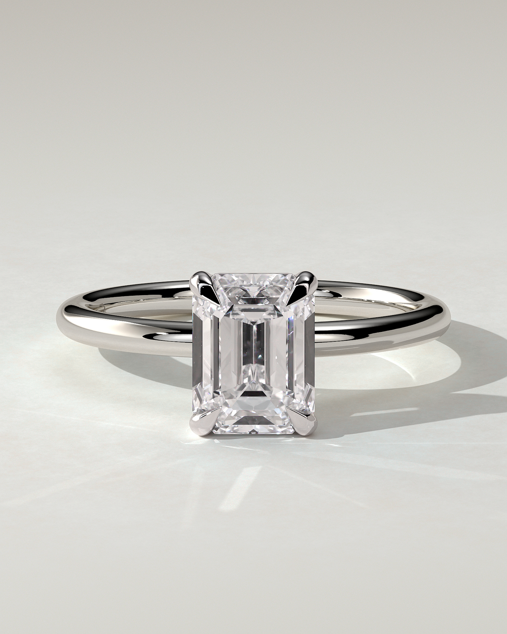Alina Solitaire Emerald Ring