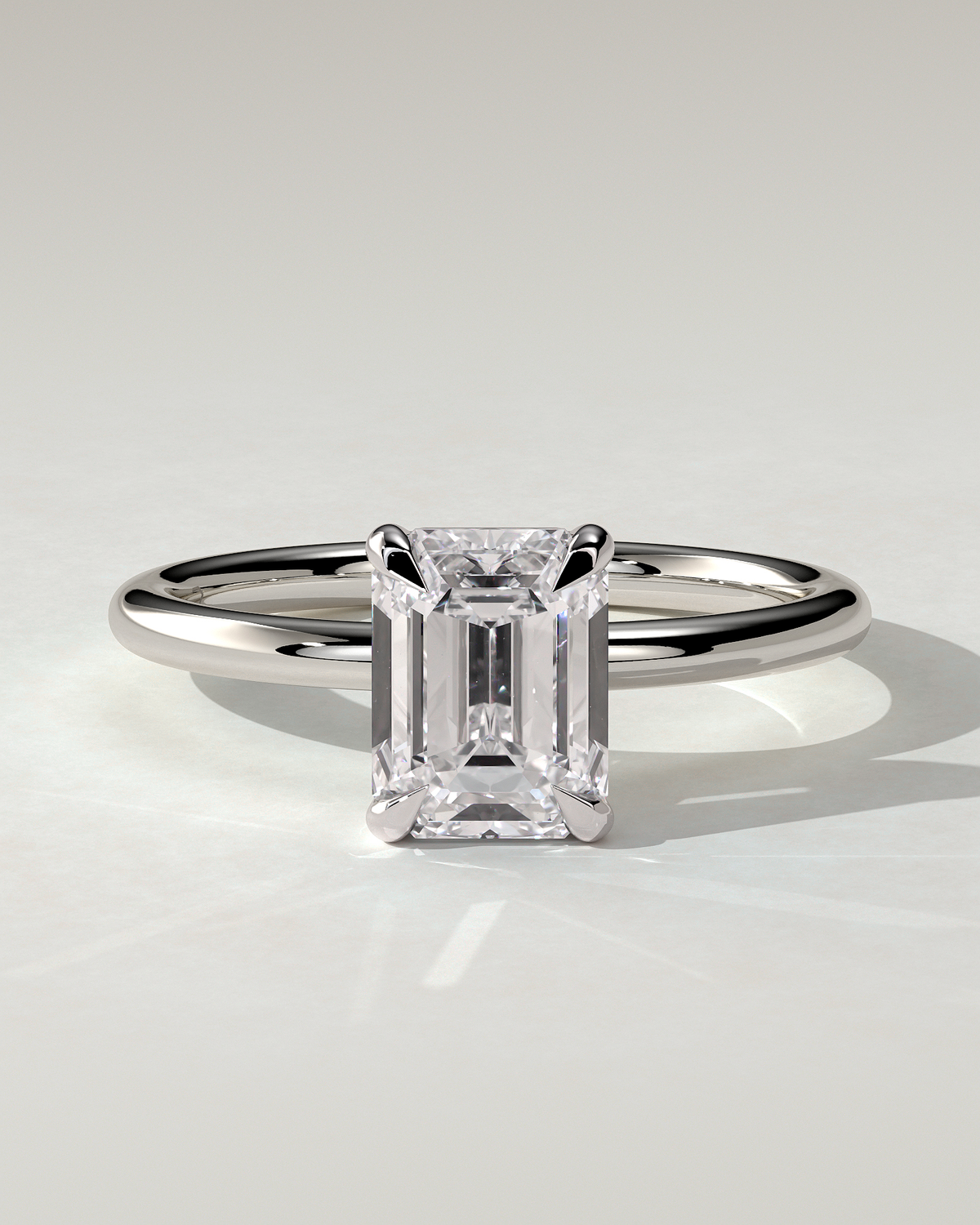 Alina Solitaire Emerald Ring
