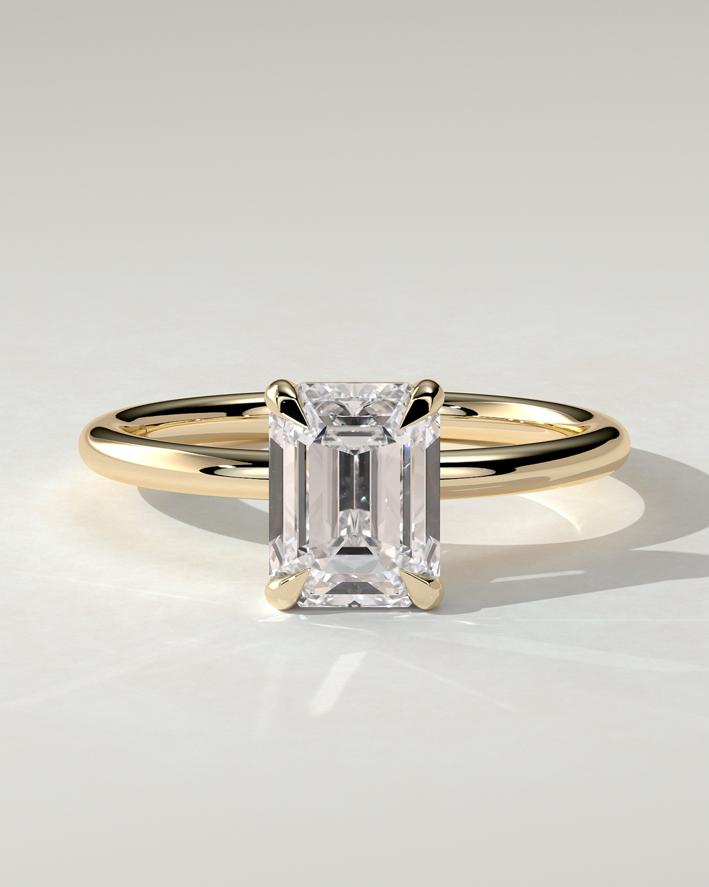 Alina Solitaire Emerald Ring