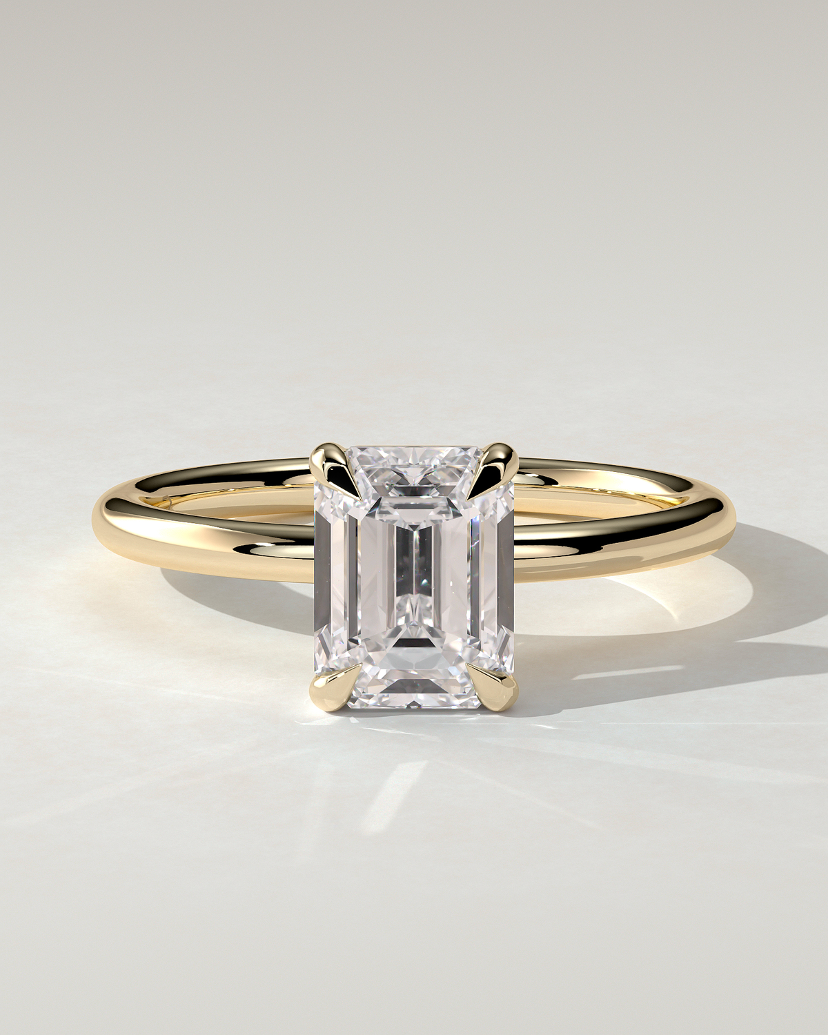 Alina Solitaire Emerald Ring