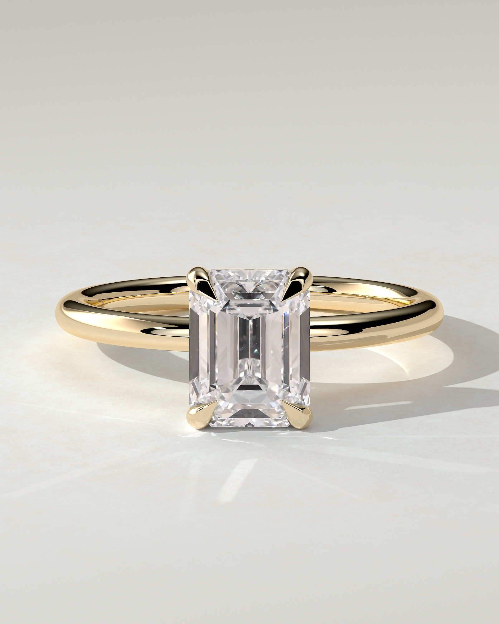 Alina Solitaire Emerald Ring