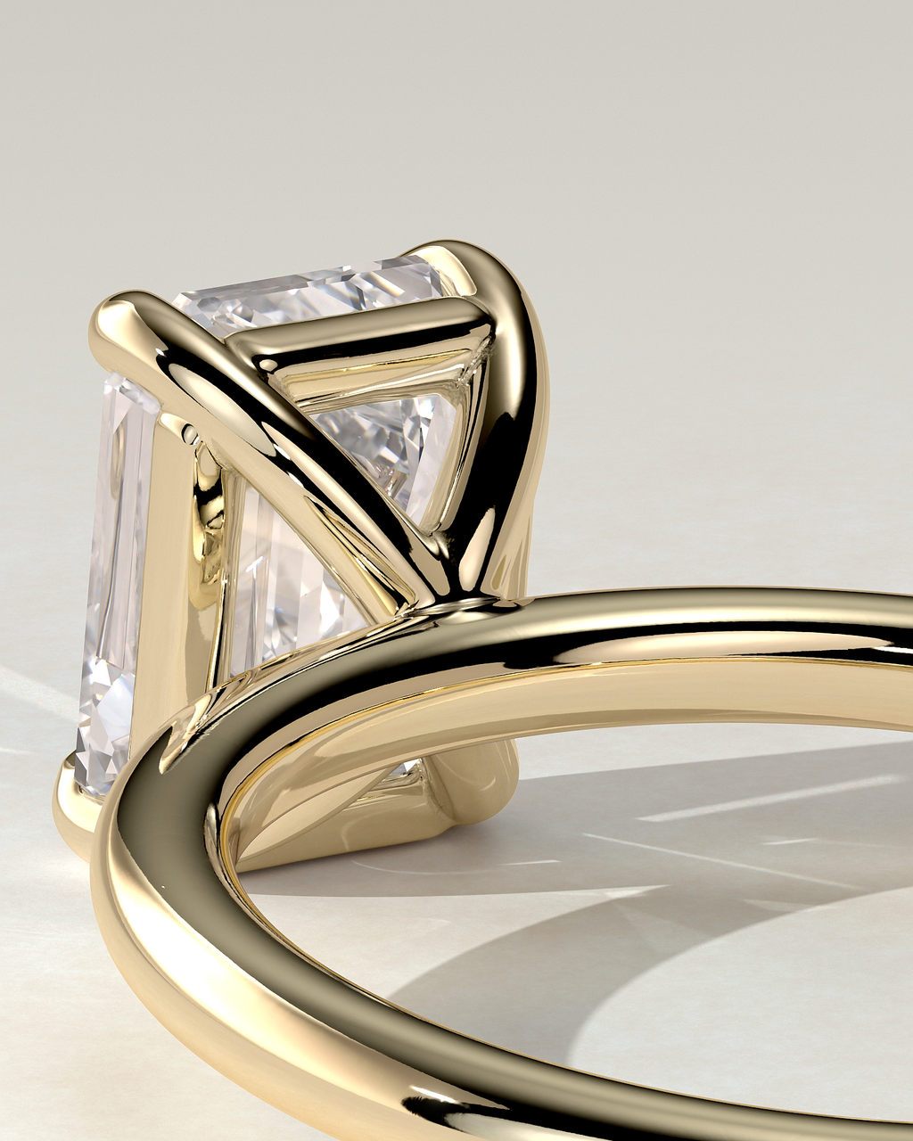 Alina Solitaire Emerald Ring