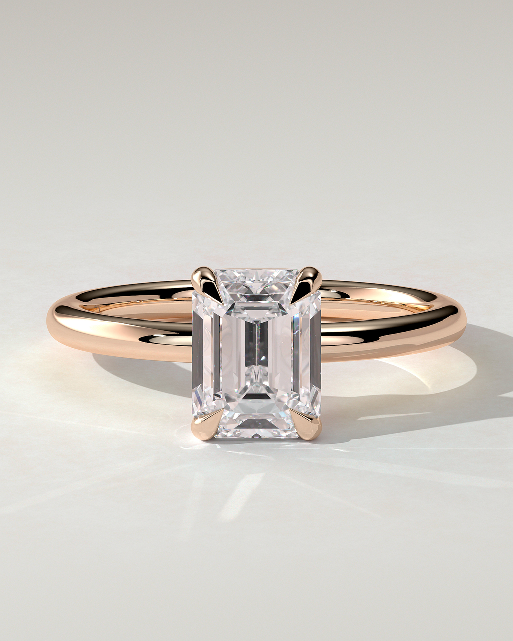 Alina Solitaire Emerald Ring