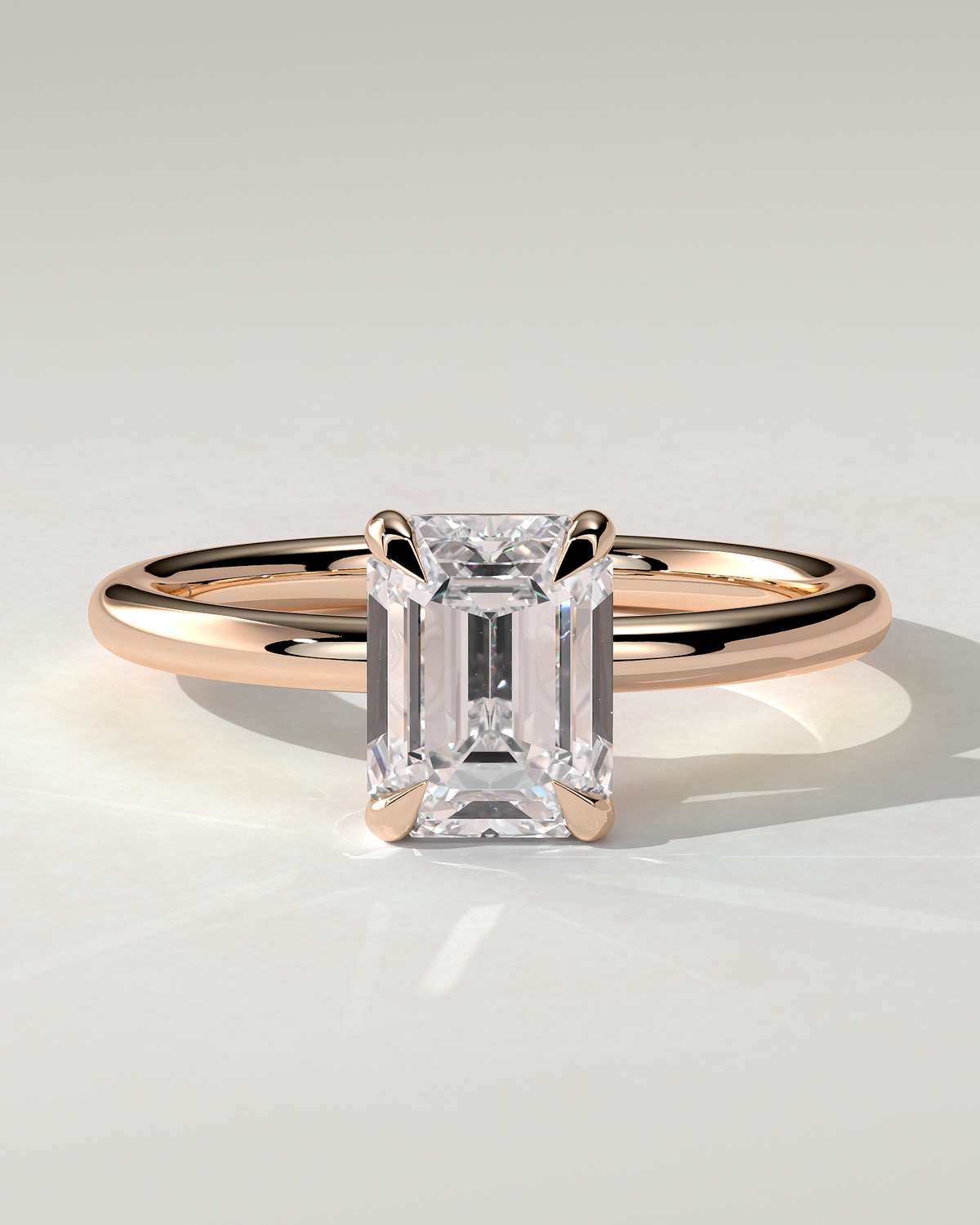 Alina Solitaire Emerald Ring