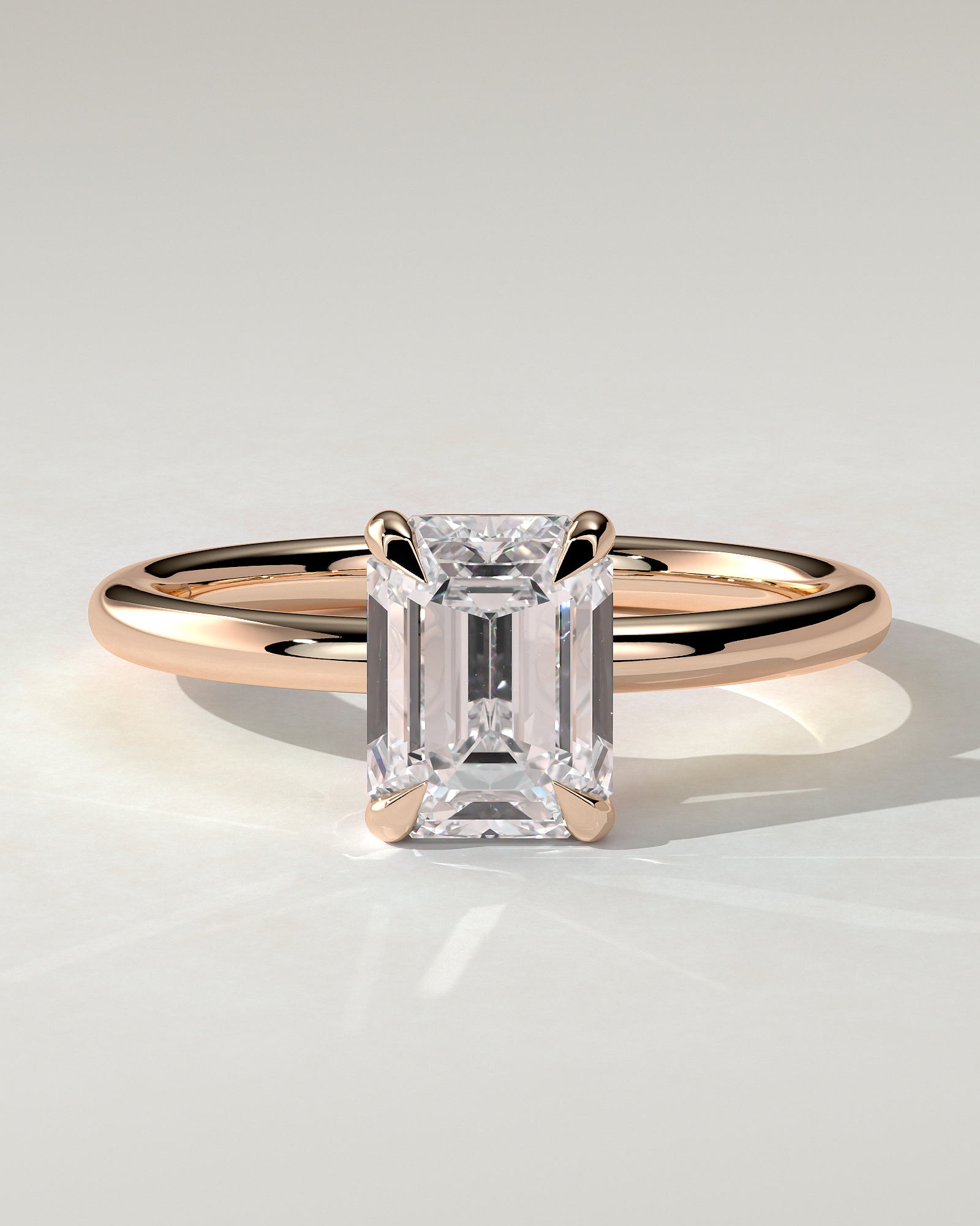 Alina Solitaire Emerald Ring