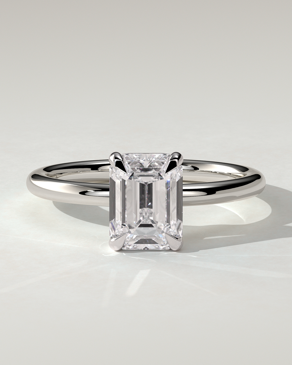 Alina Solitaire Emerald Ring