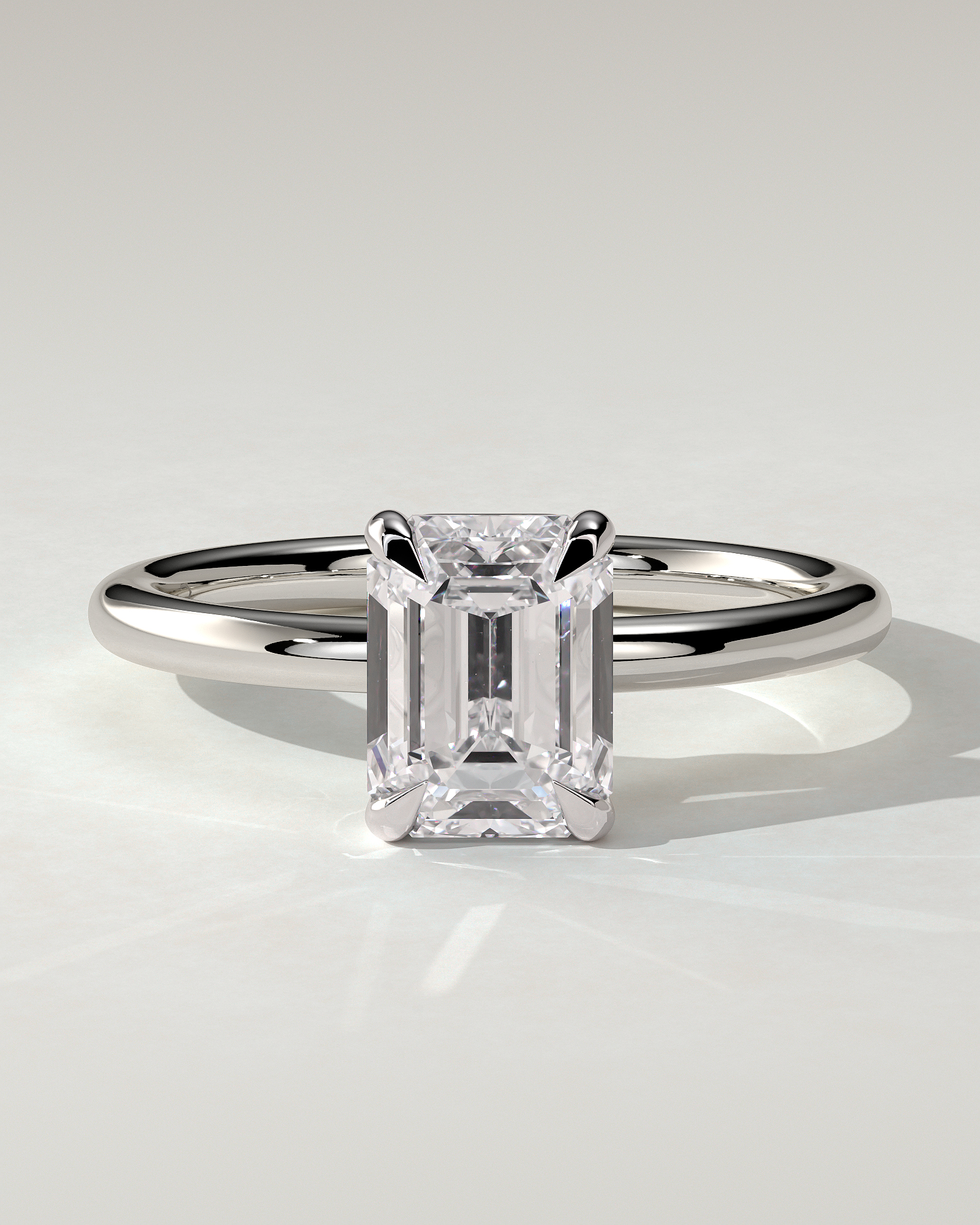 Alina Solitaire Emerald Ring