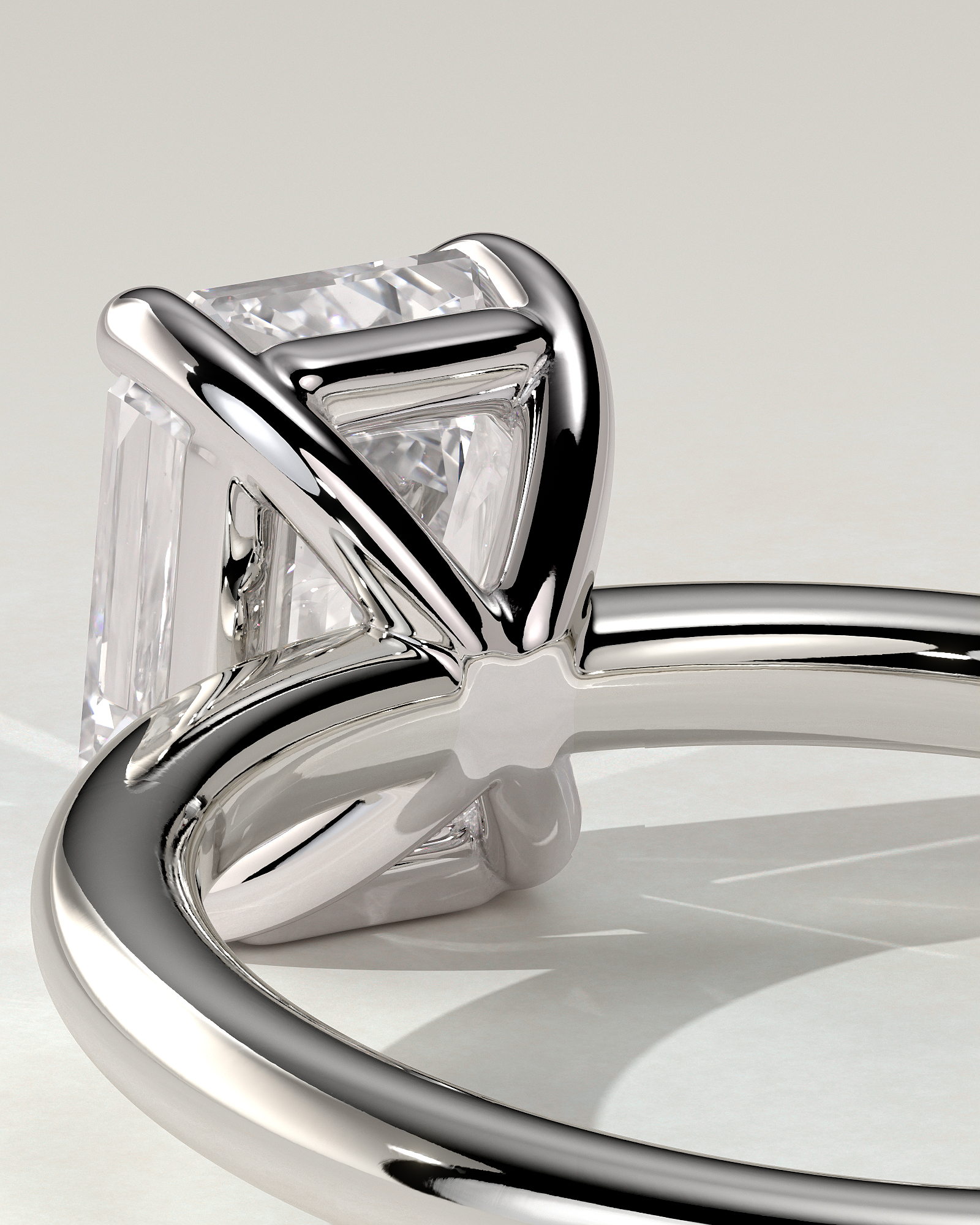 Alina Solitaire Emerald Ring