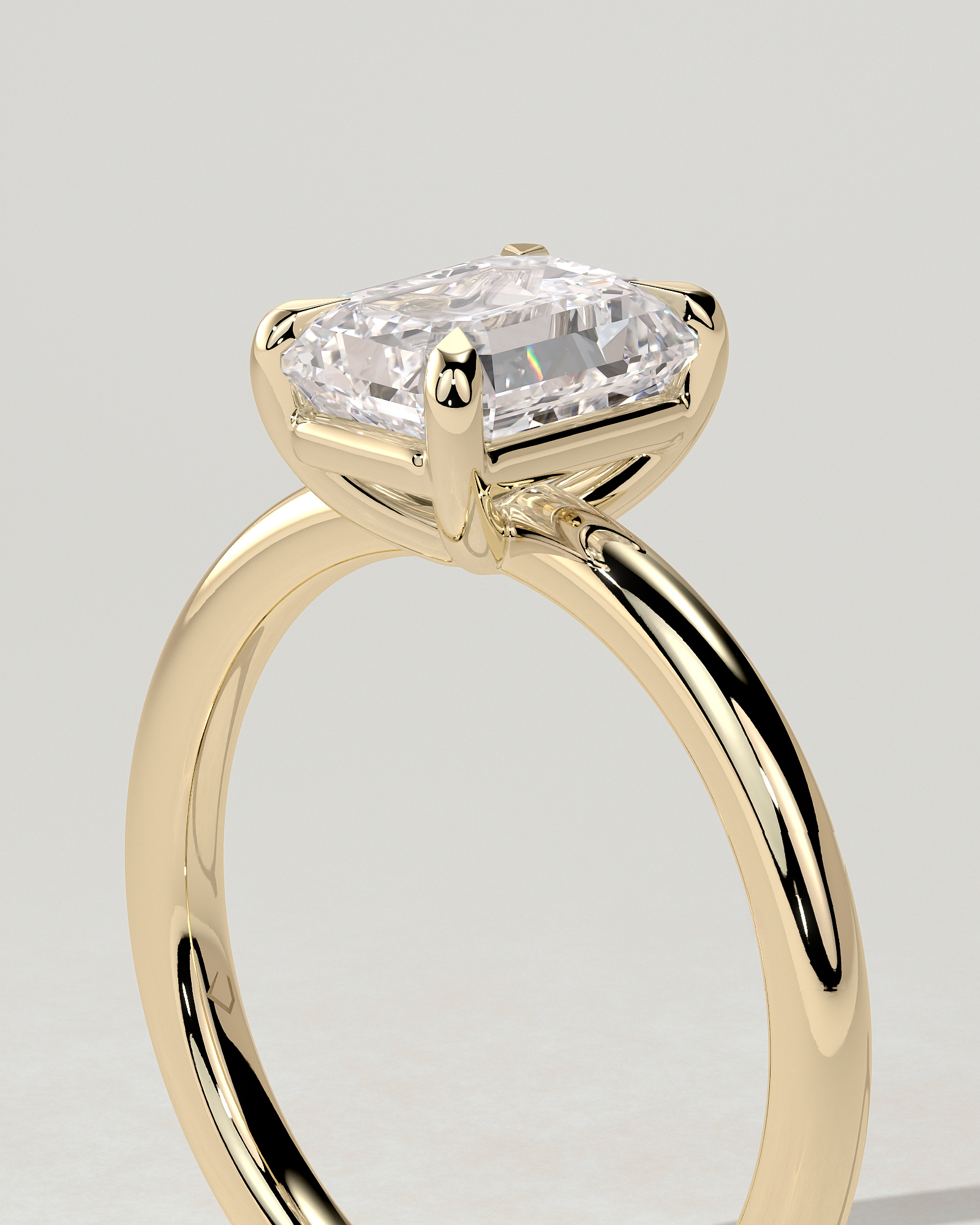 Alina Solitaire Emerald Ring