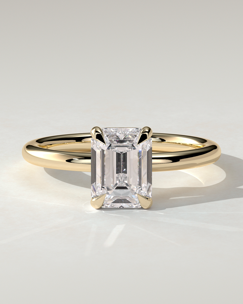Alina Solitaire Emerald Ring