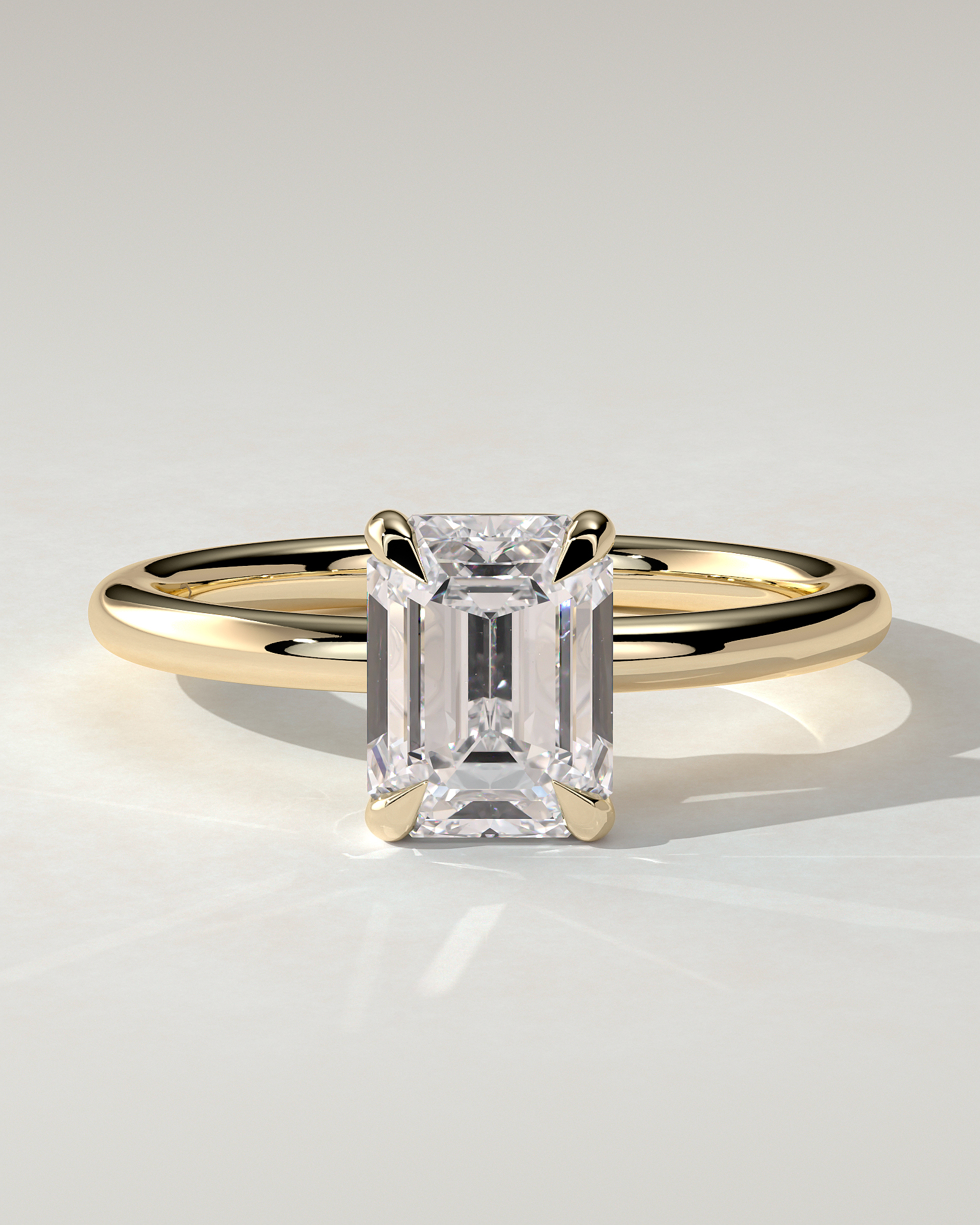 Alina Solitaire Emerald Ring