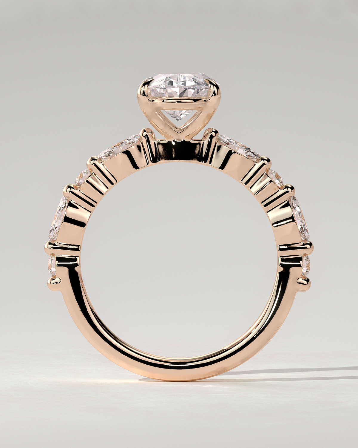 Alyssa Solitaire Oval Ring