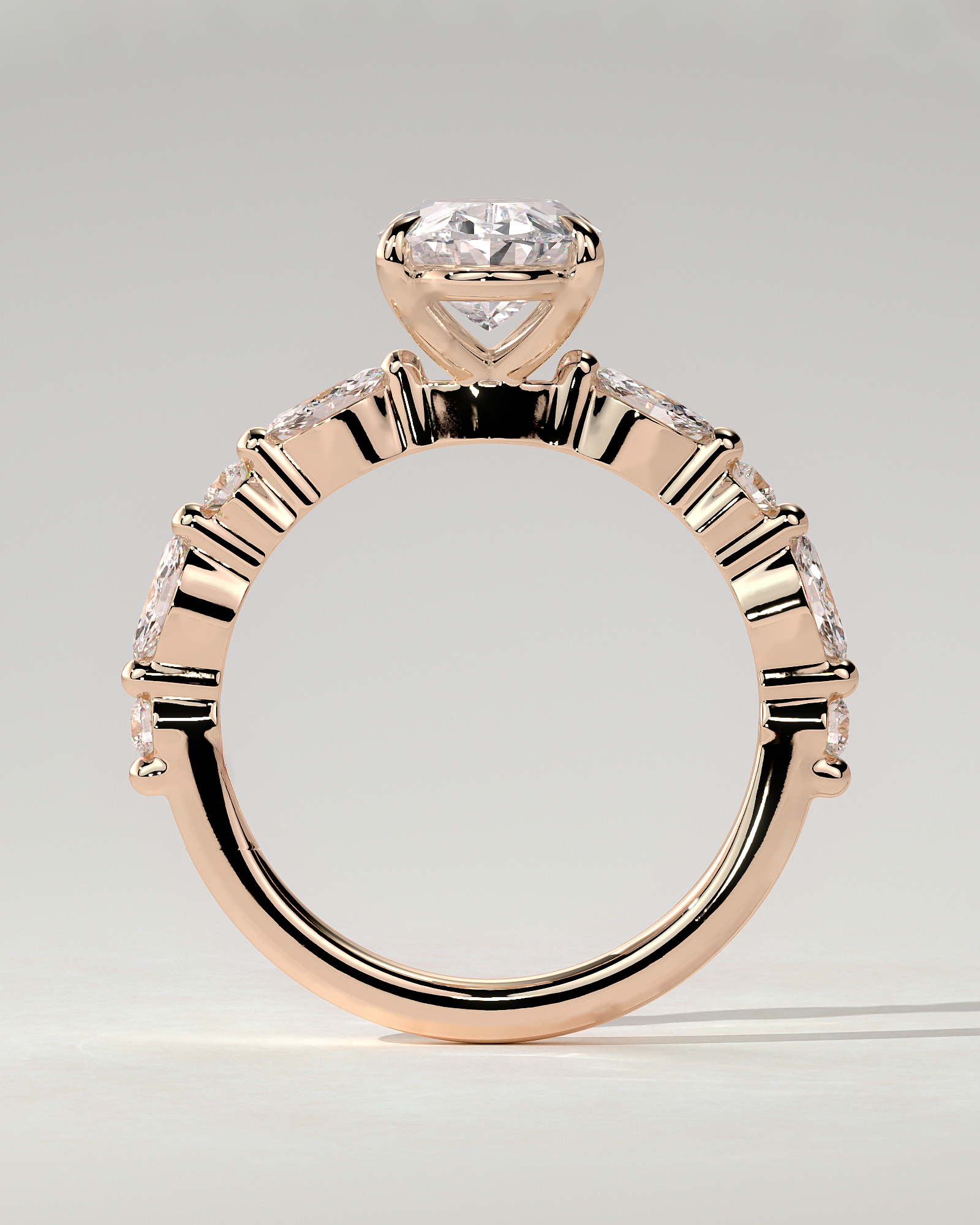 Alyssa Solitaire Oval Ring