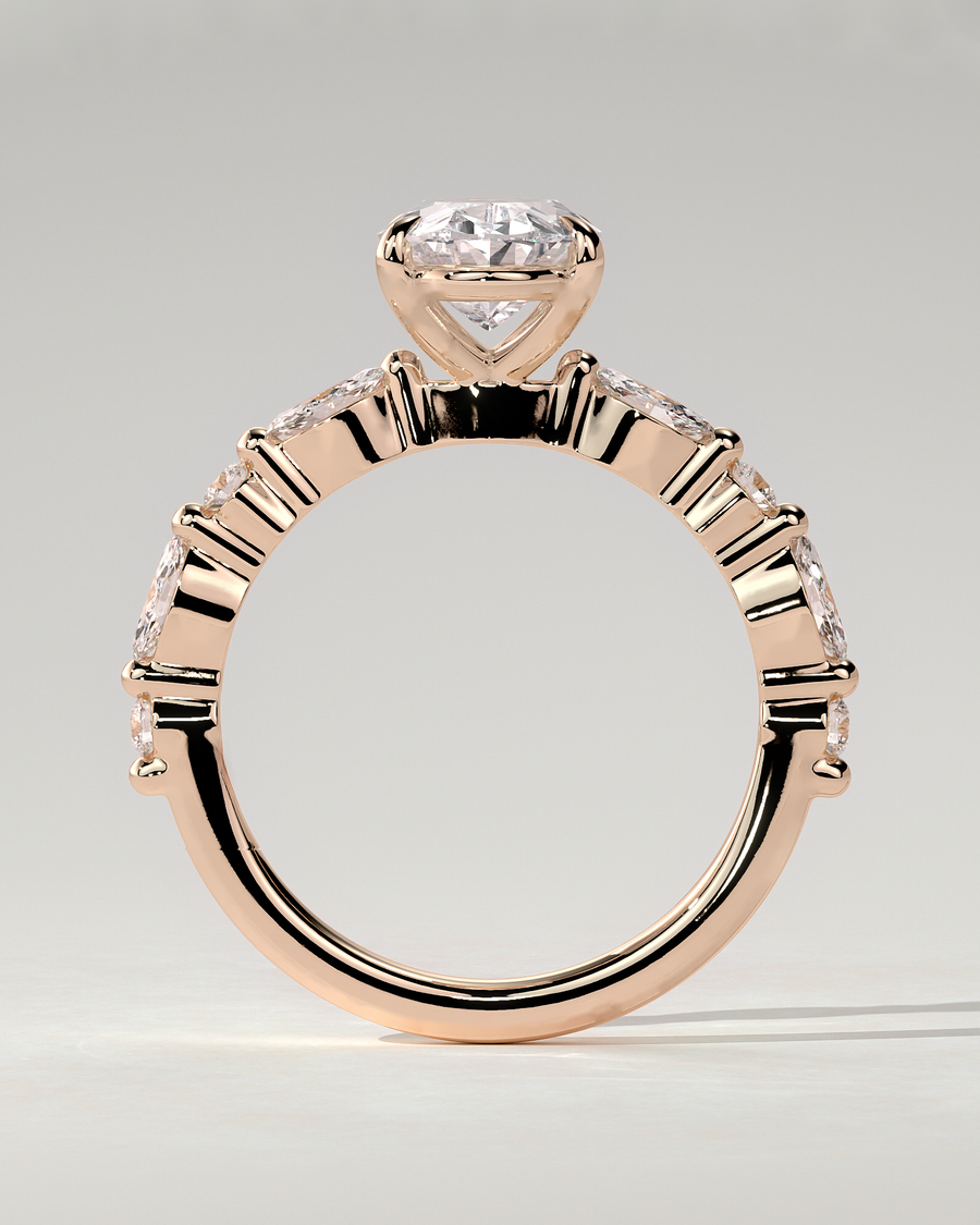 Alyssa Solitaire Oval Ring