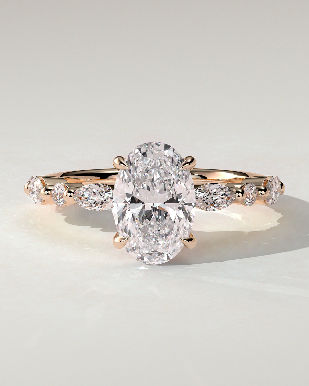 Alyssa Solitaire Oval Ring
