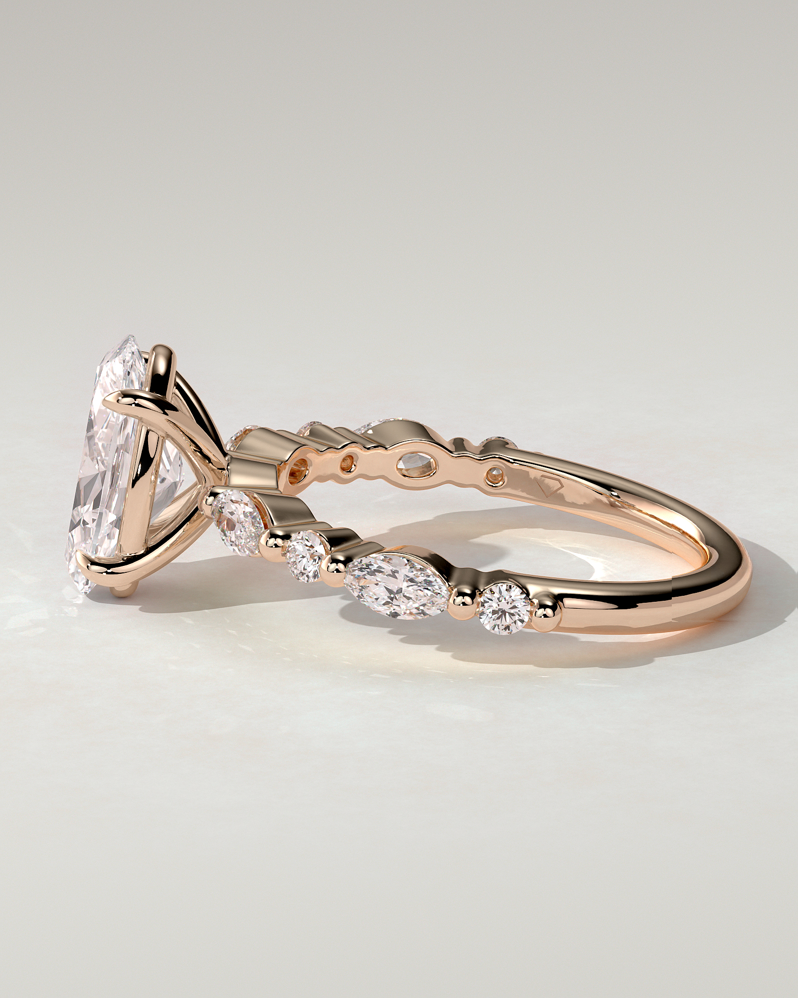 Alyssa Solitaire Oval Ring