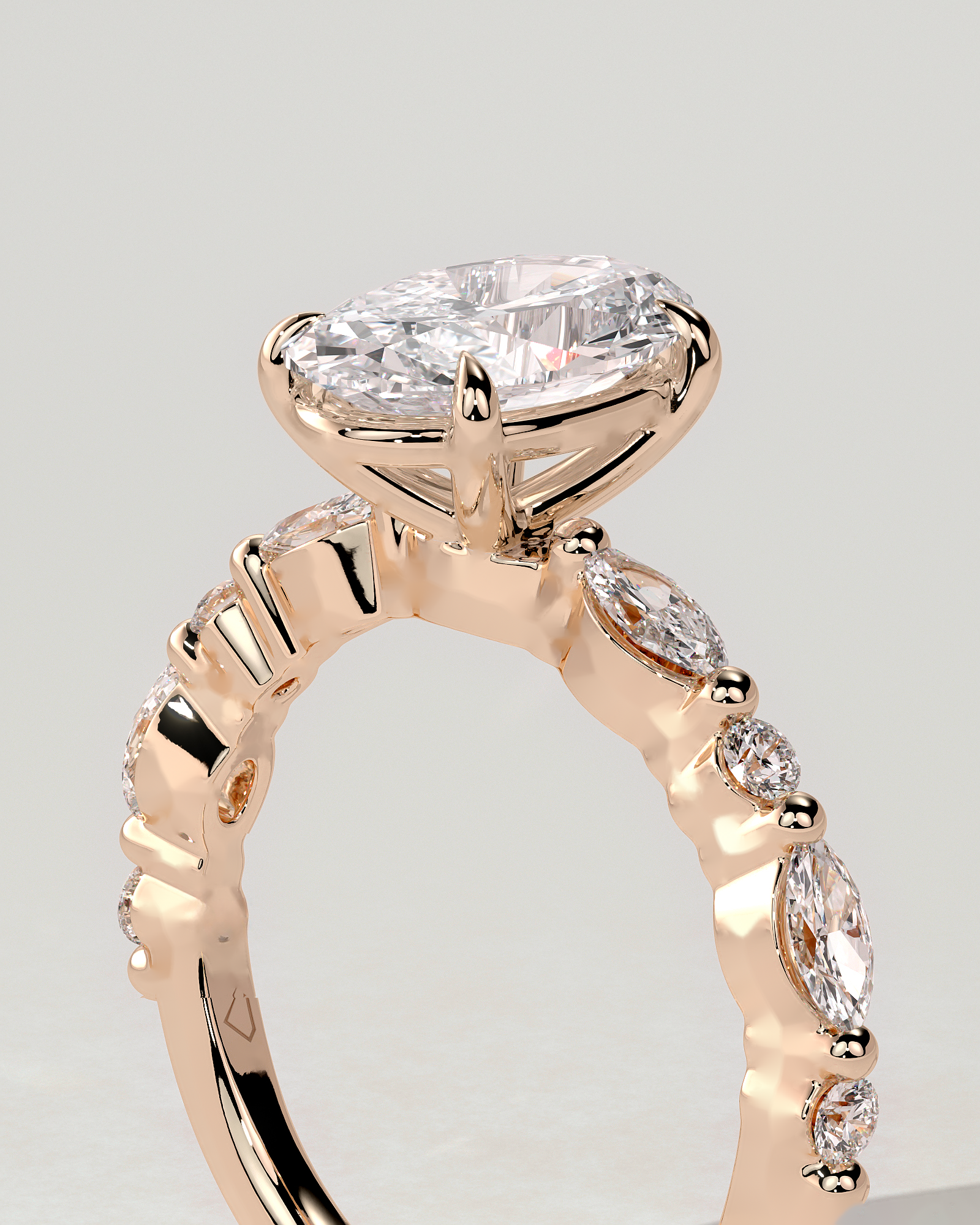 Alyssa Solitaire Oval Ring