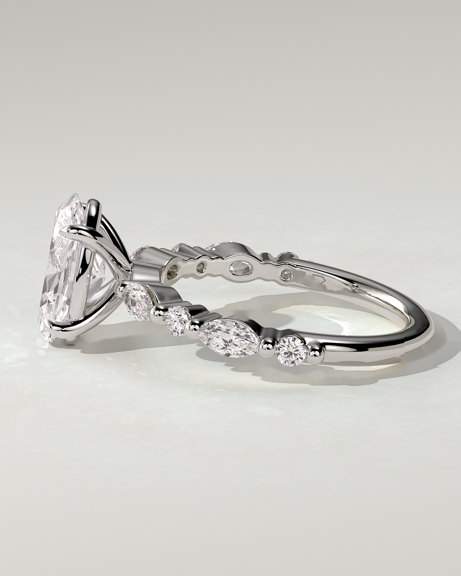 Alyssa Solitaire Oval Ring