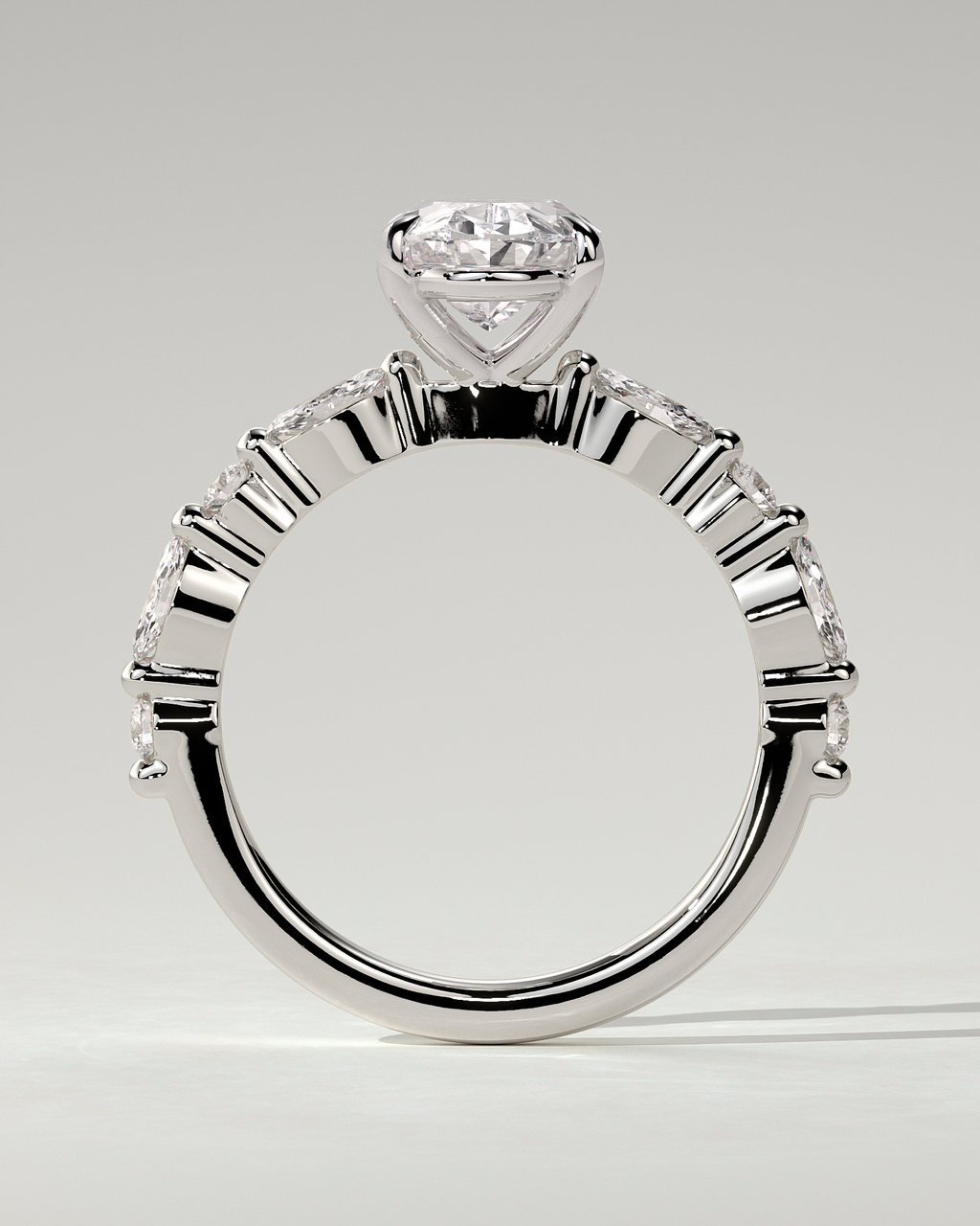 Alyssa Solitaire Oval Ring