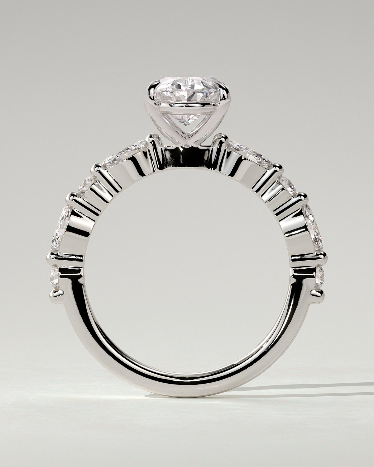 Alyssa Solitaire Oval Ring