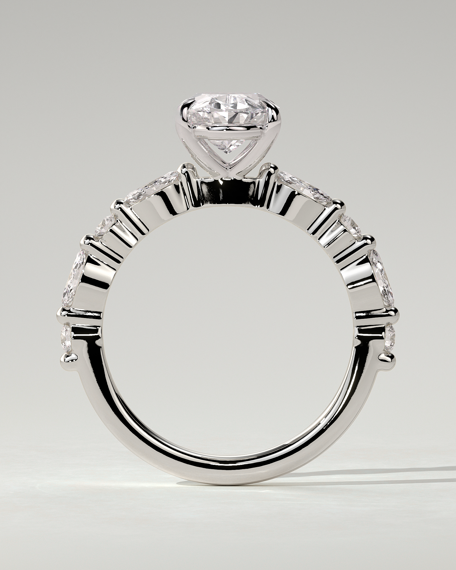Alyssa Solitaire Oval Ring