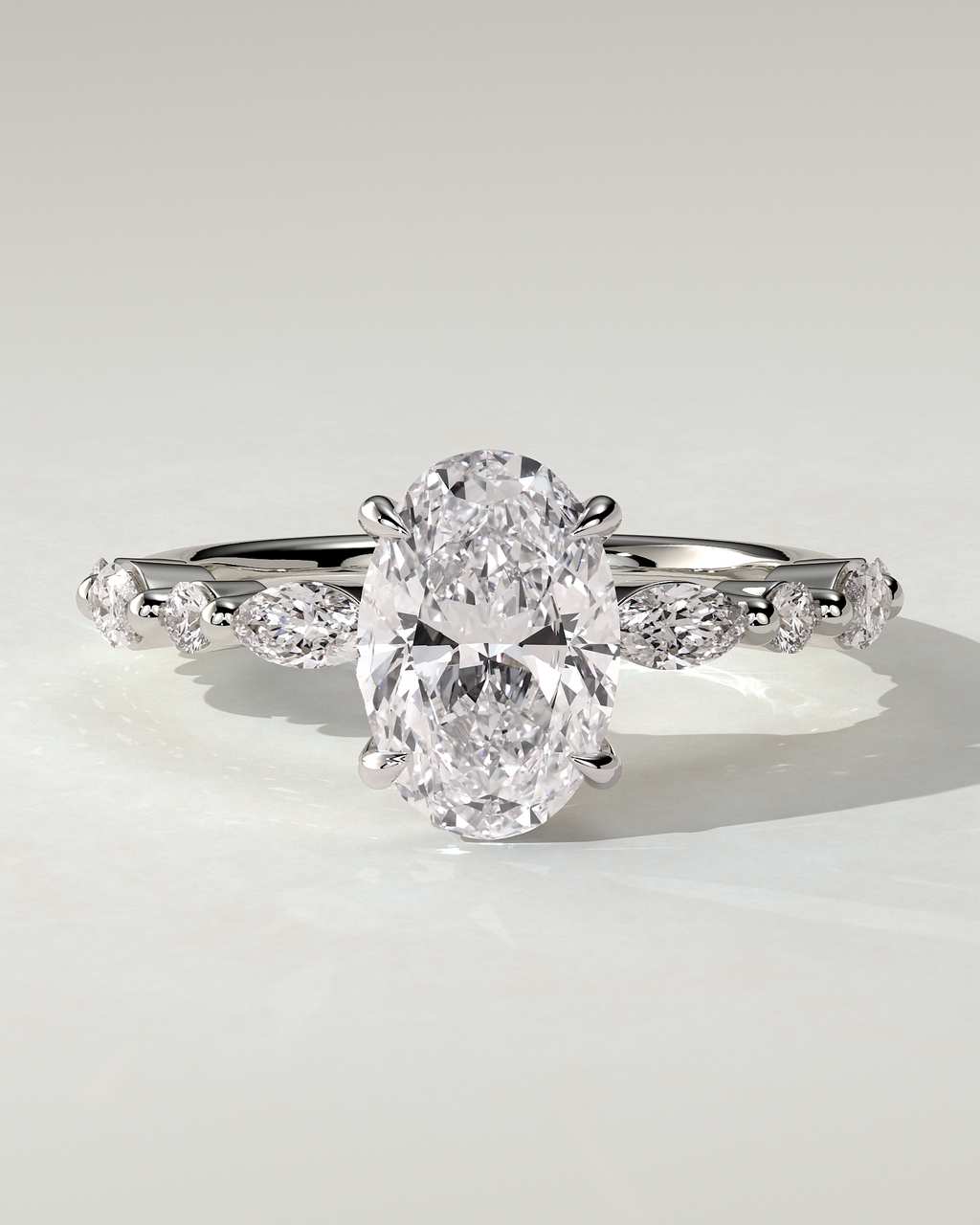 Alyssa Solitaire Oval Ring