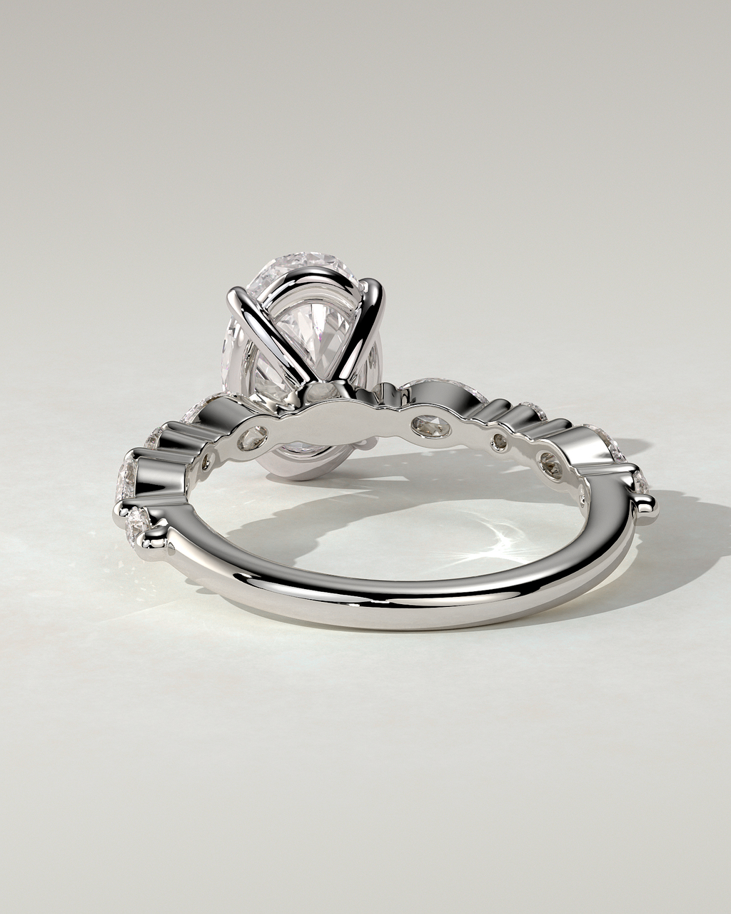 Alyssa Solitaire Oval Ring