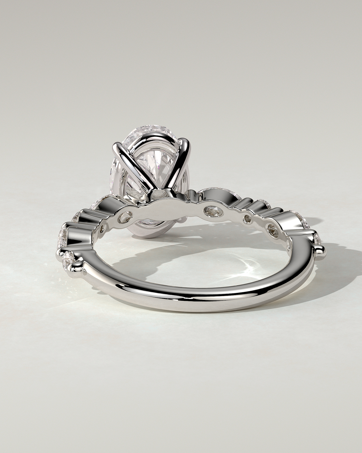 Alyssa Solitaire Oval Ring