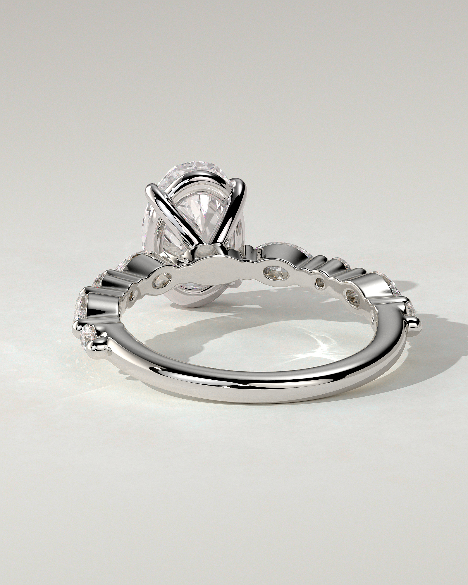 Alyssa Solitaire Oval Ring
