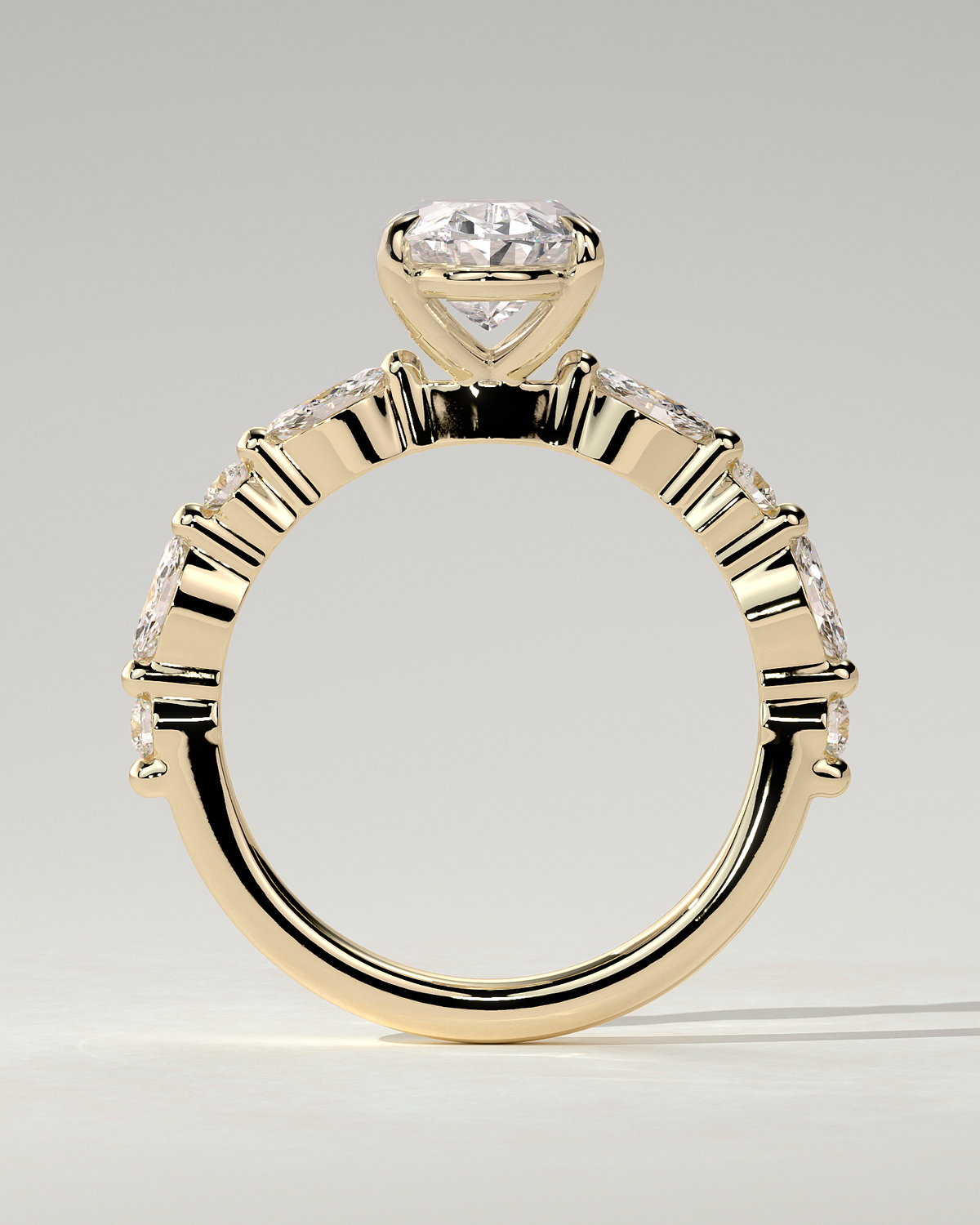 Alyssa Solitaire Oval Ring