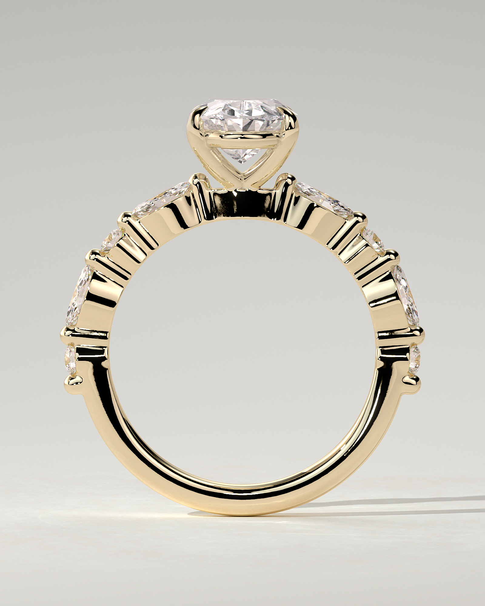 Alyssa Solitaire Oval Ring