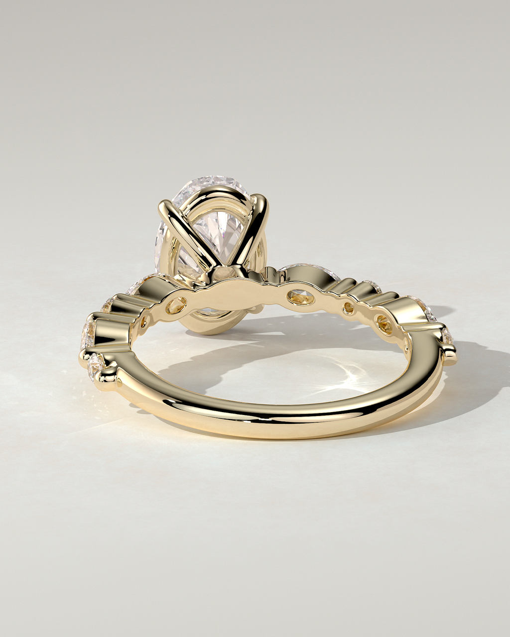 Alyssa Solitaire Oval Ring
