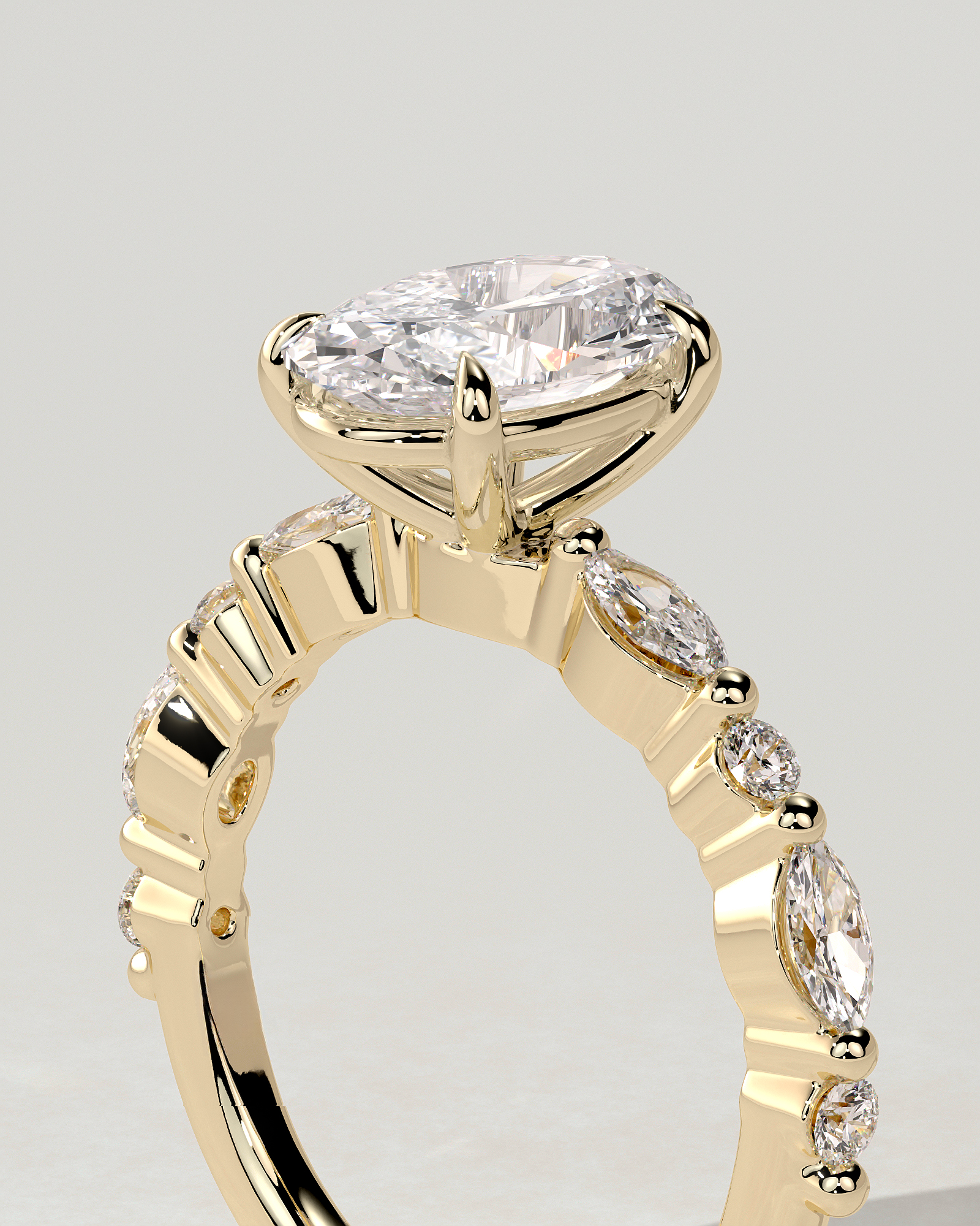 Alyssa Solitaire Oval Ring