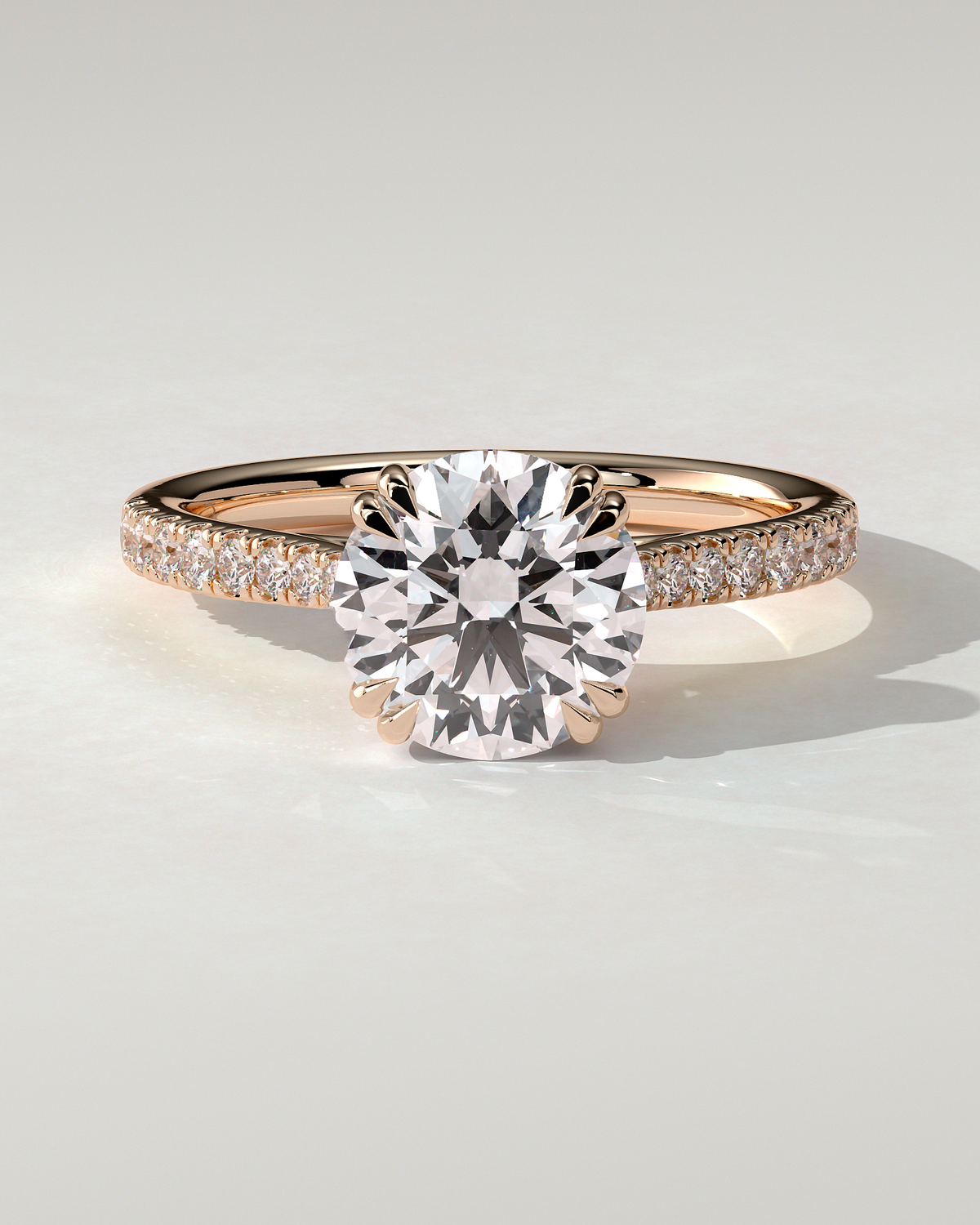 Amelia Solitaire Round Ring