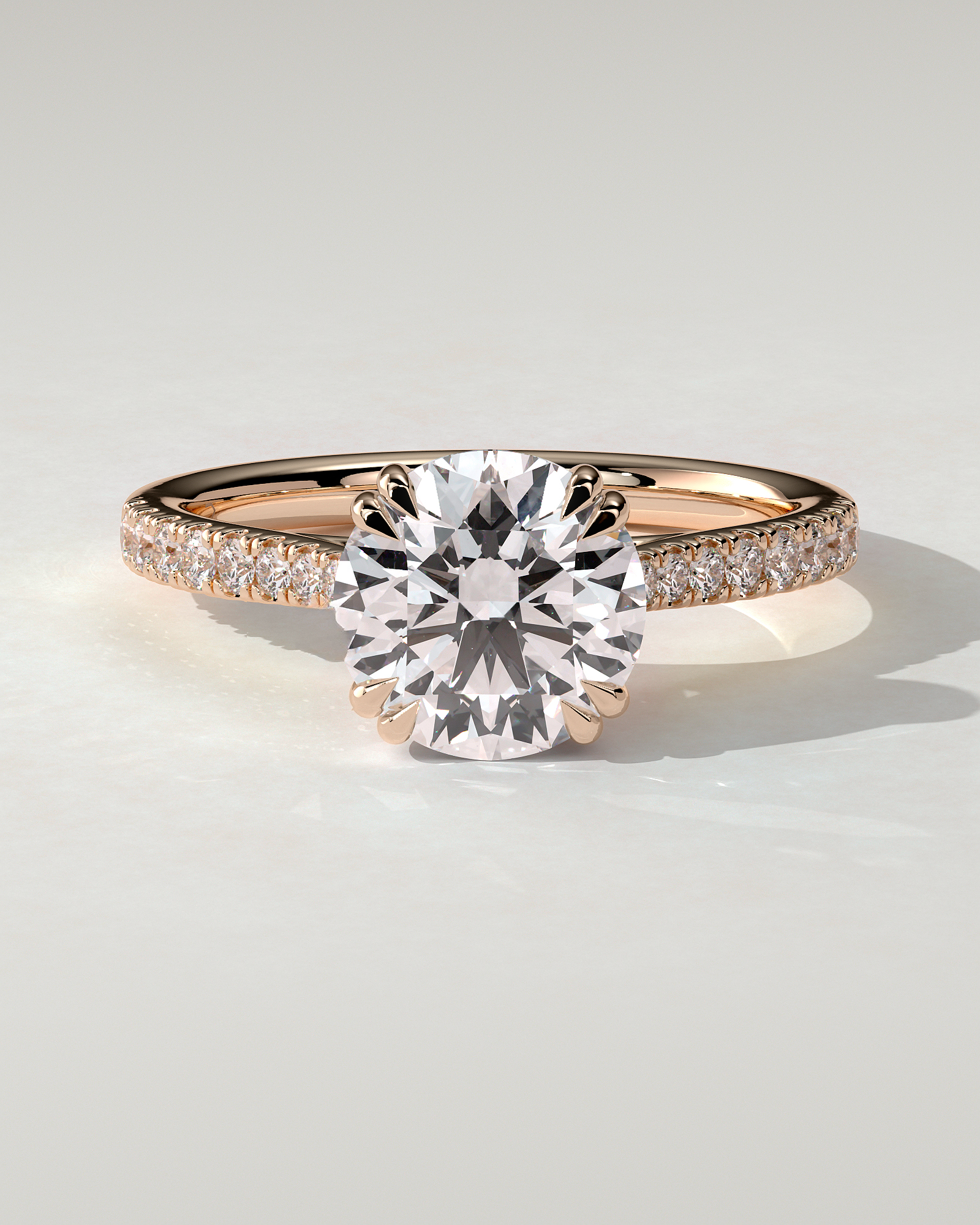 Amelia Solitaire Round Ring