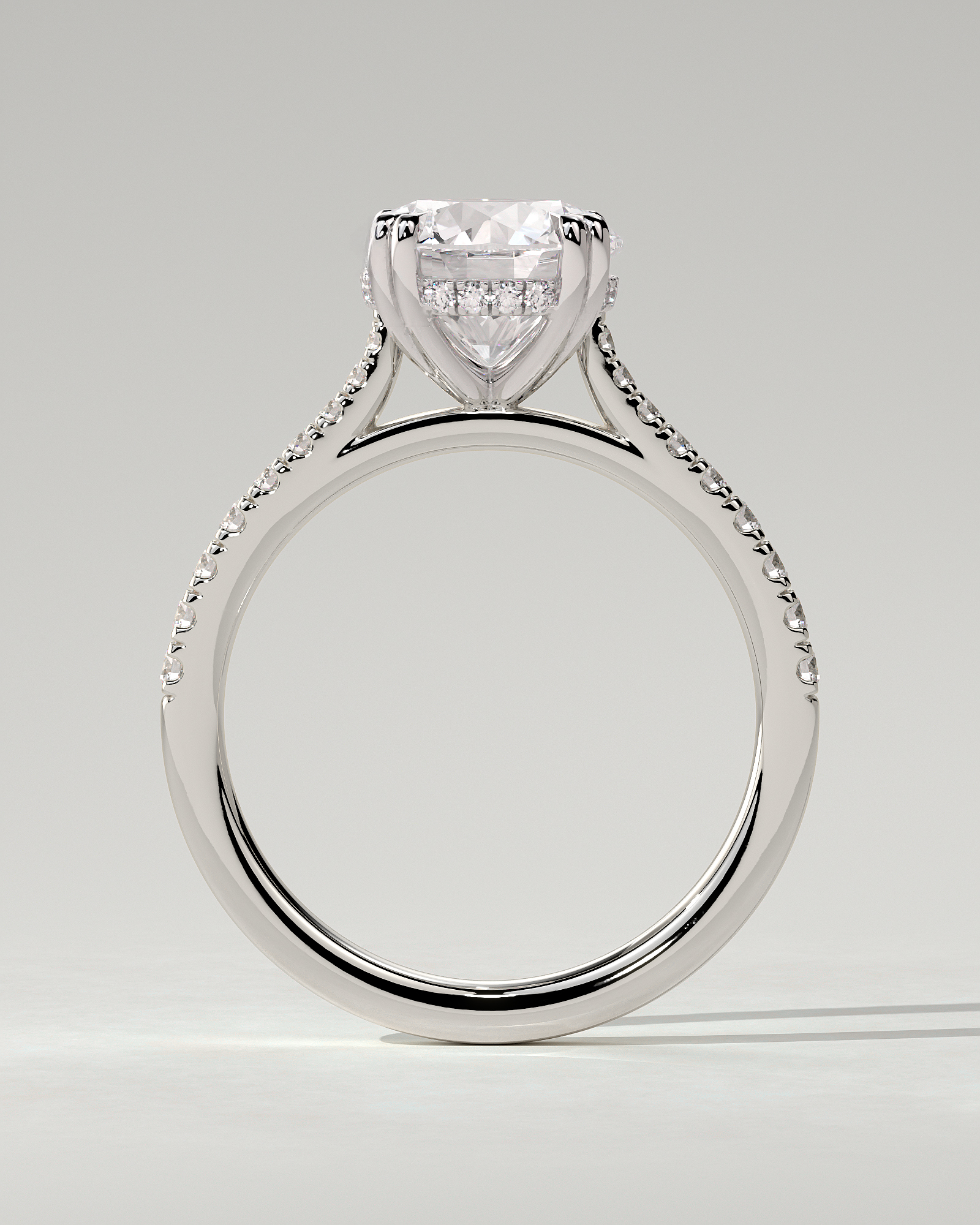 Amelia Solitaire Round Ring