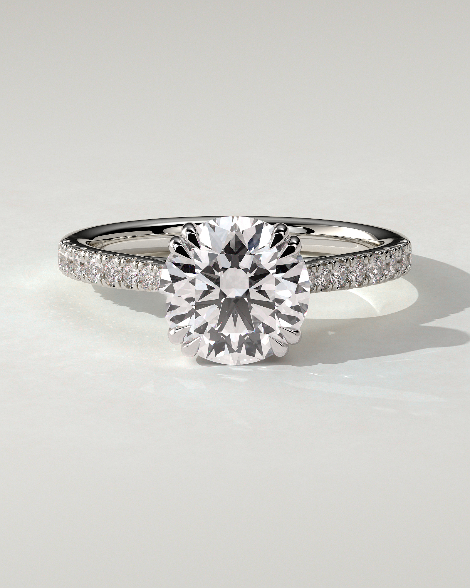Amelia Solitaire Round Ring