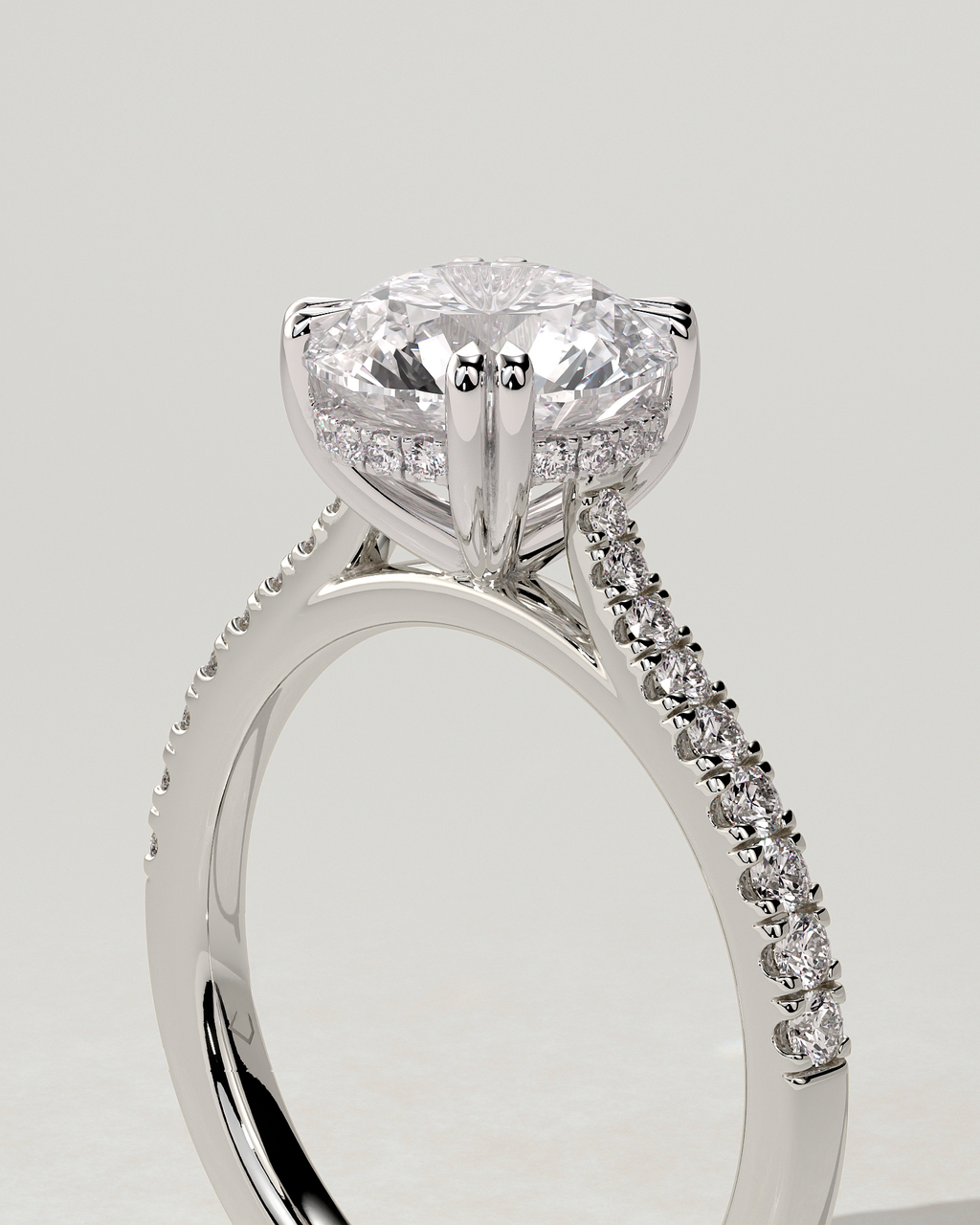 Amelia Solitaire Round Ring