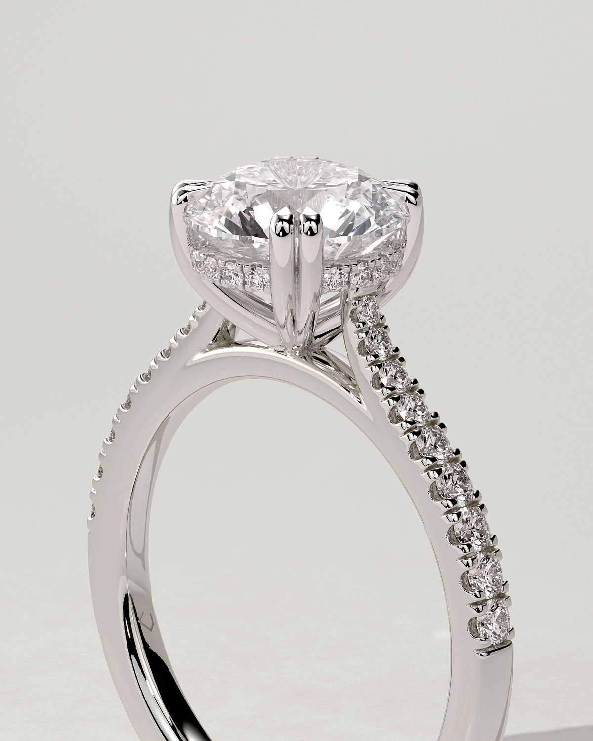 Amelia Solitaire Round Ring