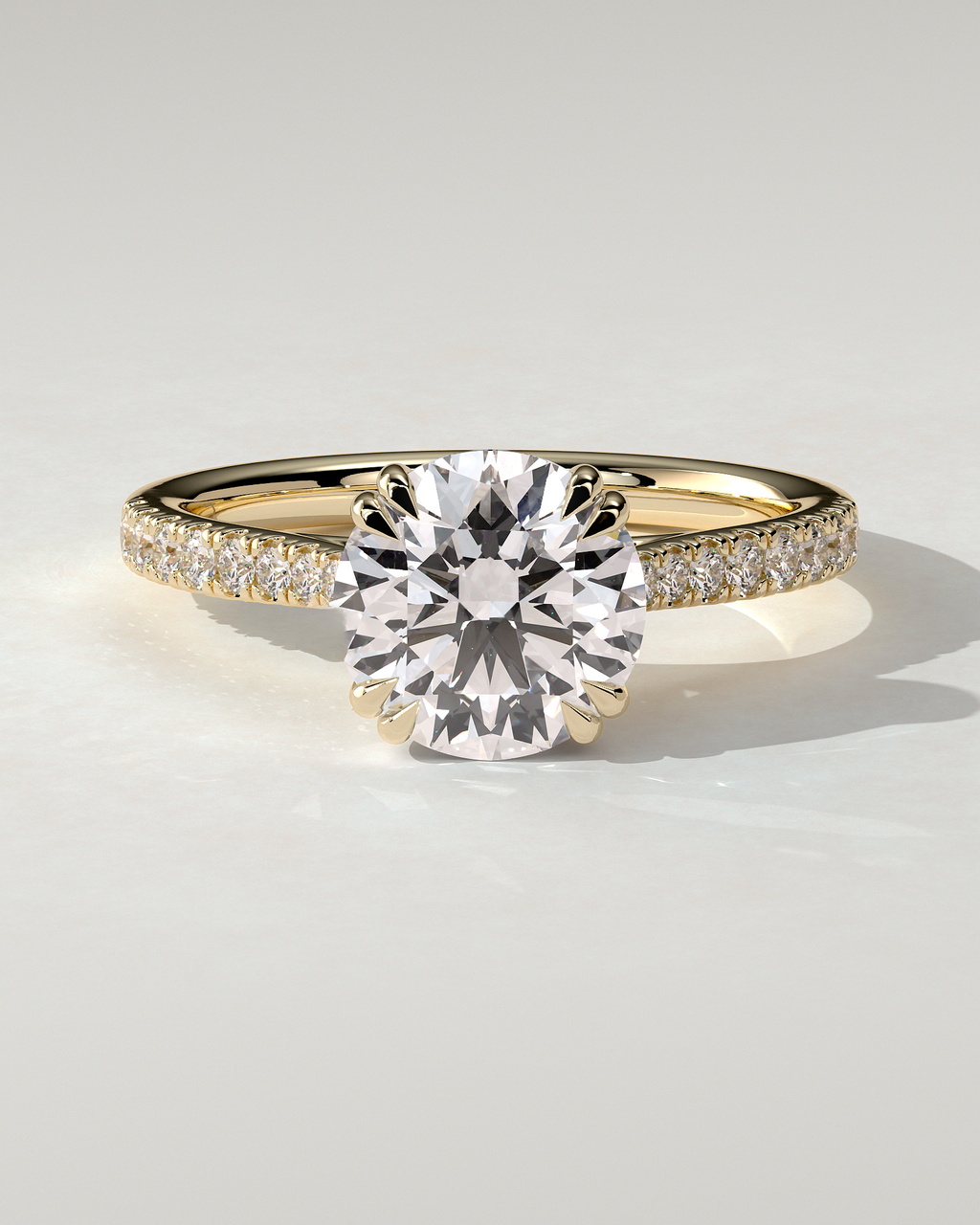 Amelia Solitaire Round Ring