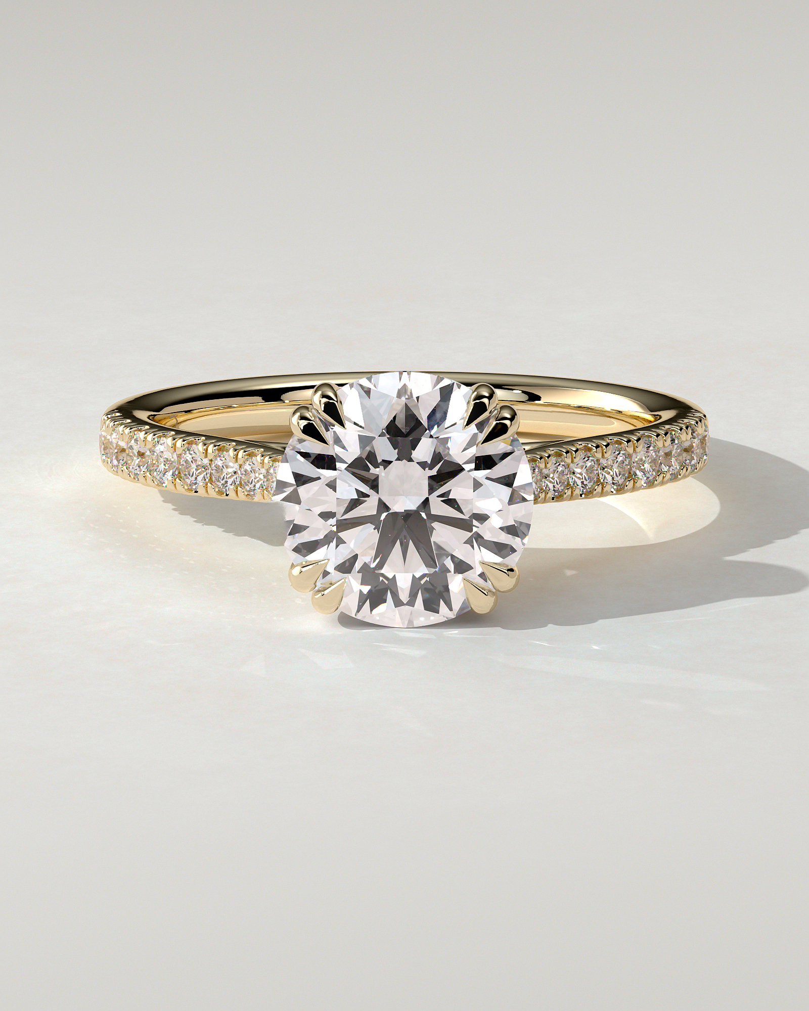 Amelia Solitaire Round Ring