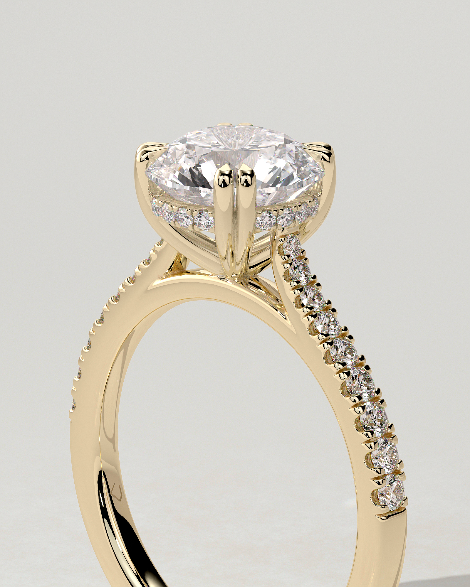 Amelia Solitaire Round Ring