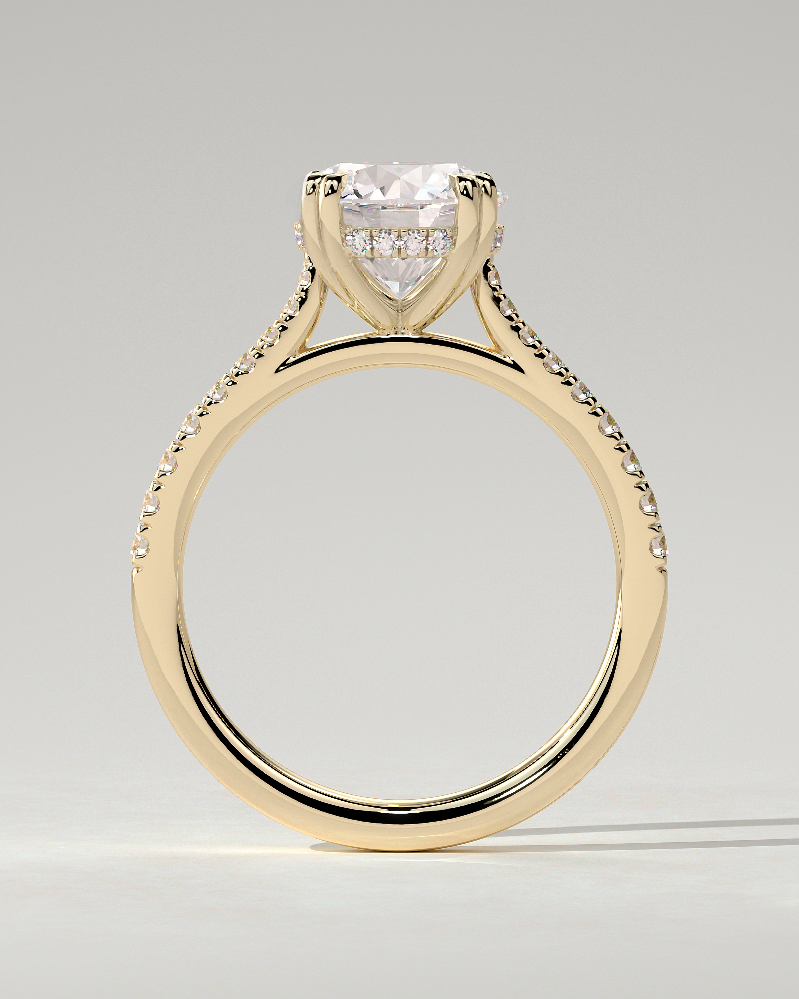 Amelia Solitaire Round Ring
