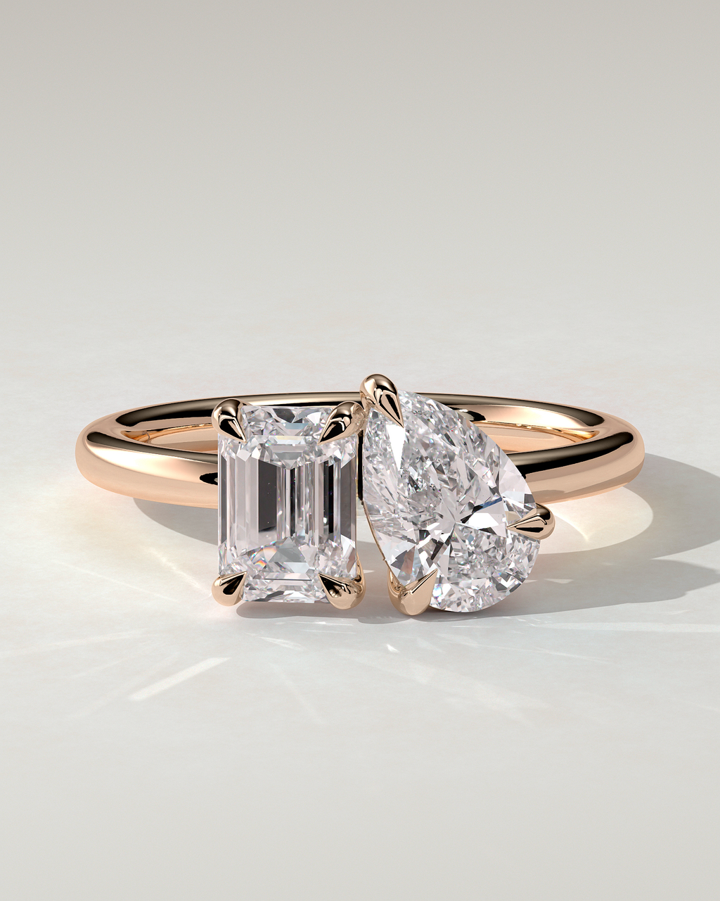 Amor Toi Et Moi Pear Ring