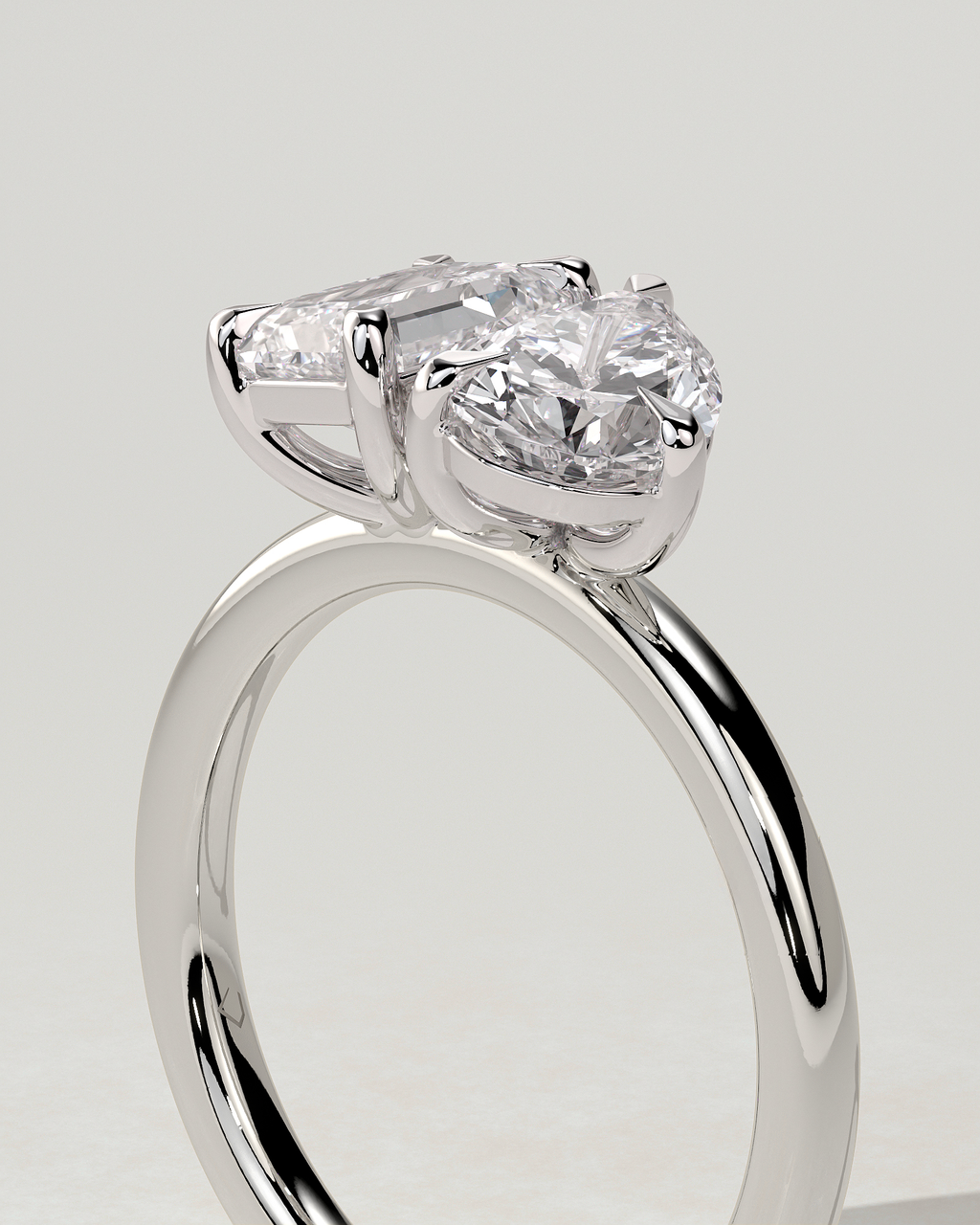 Amor Toi Et Moi Pear Ring