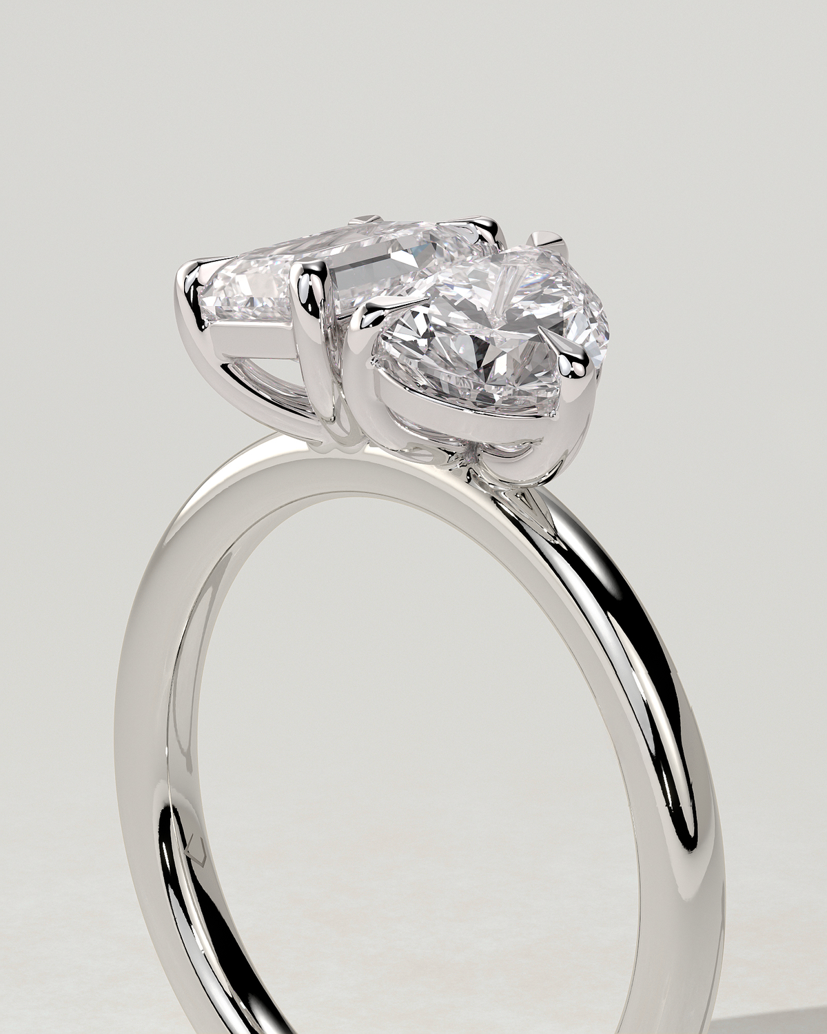 Amor Toi Et Moi Pear Ring